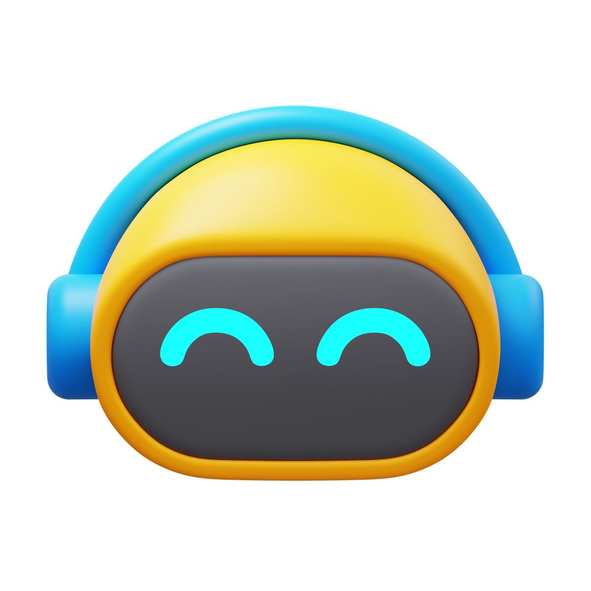 3d fluency style robot musicale icon