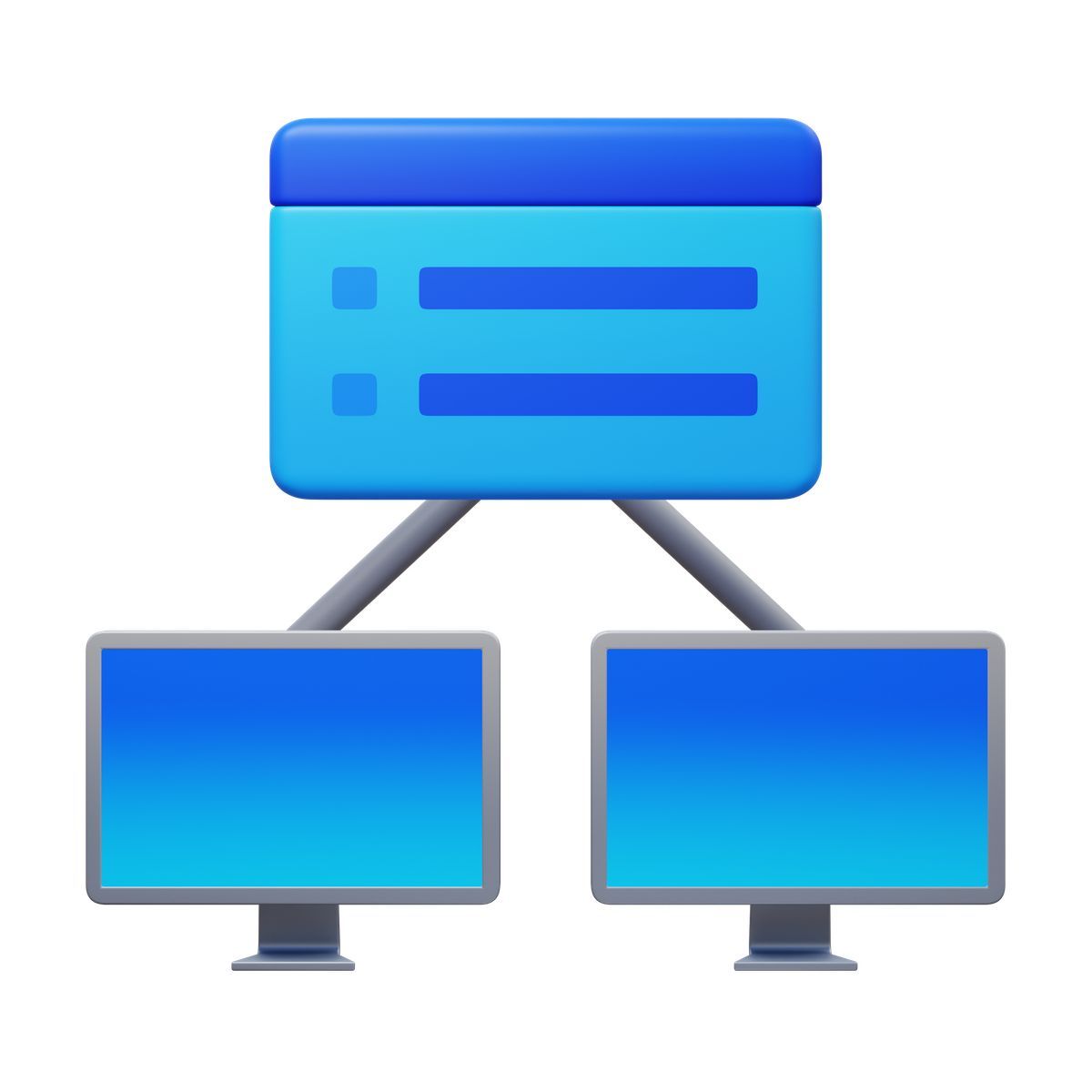 3d fluency style 네트워킹 관리자 icon