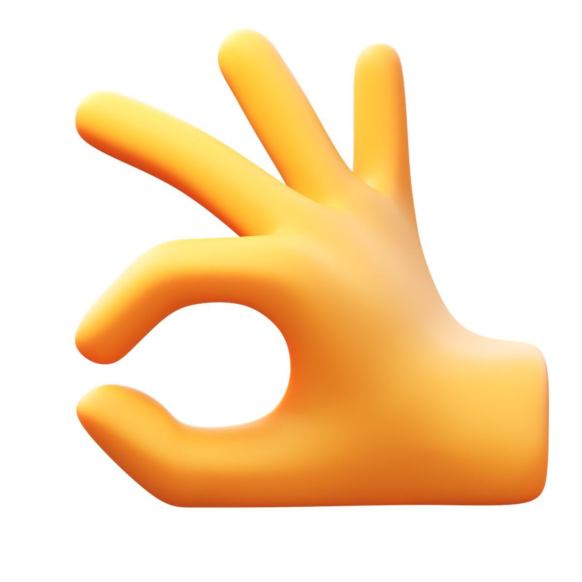 3d fluency style ok手势 icon