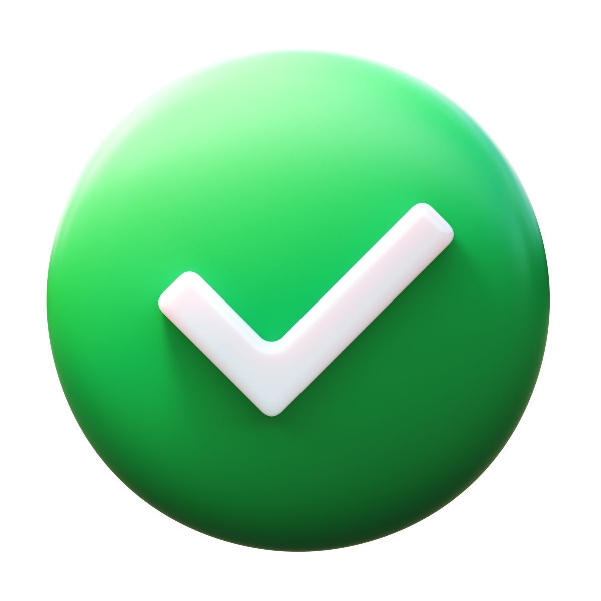 3d fluency style check mark icon