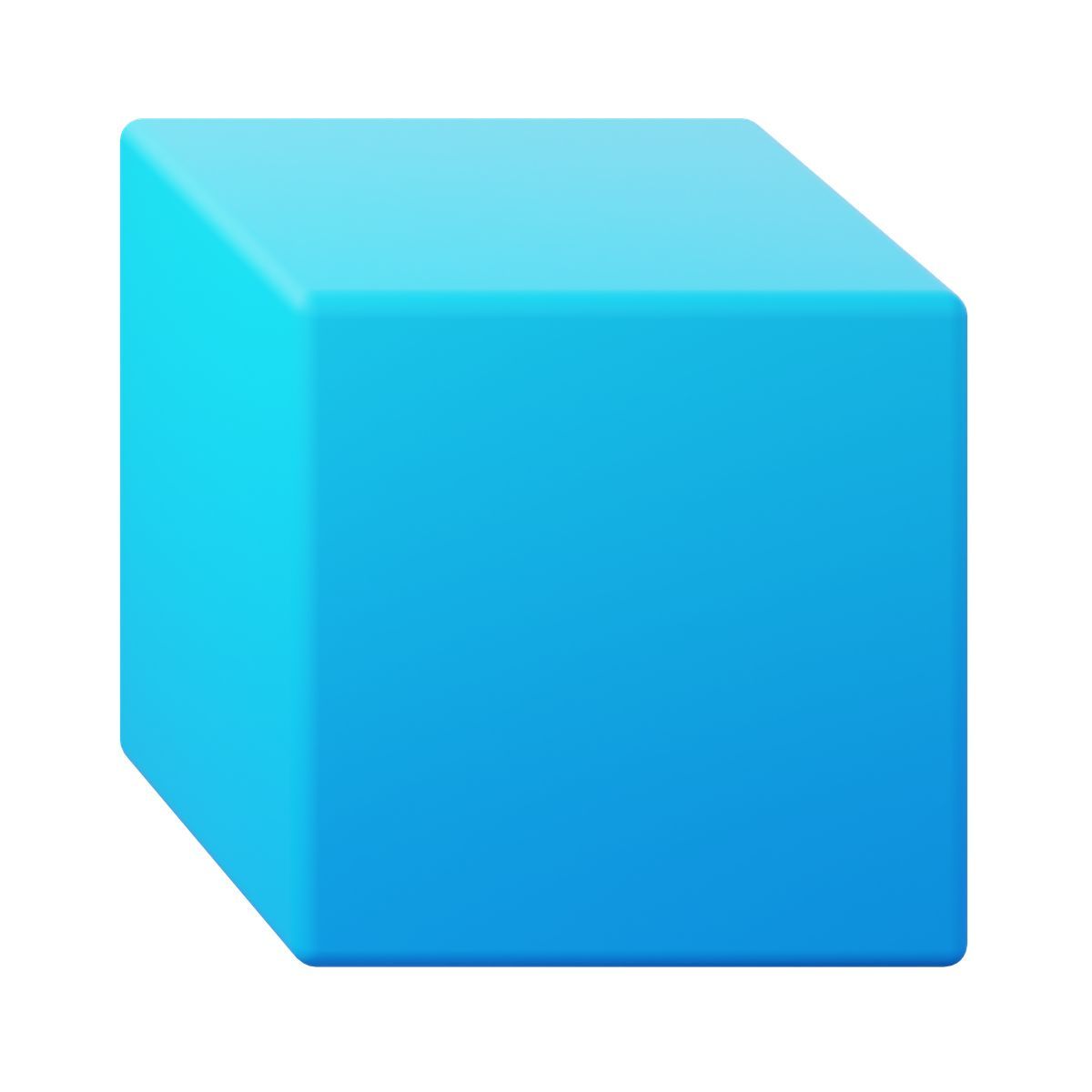 3d fluency style orthogonal view icon