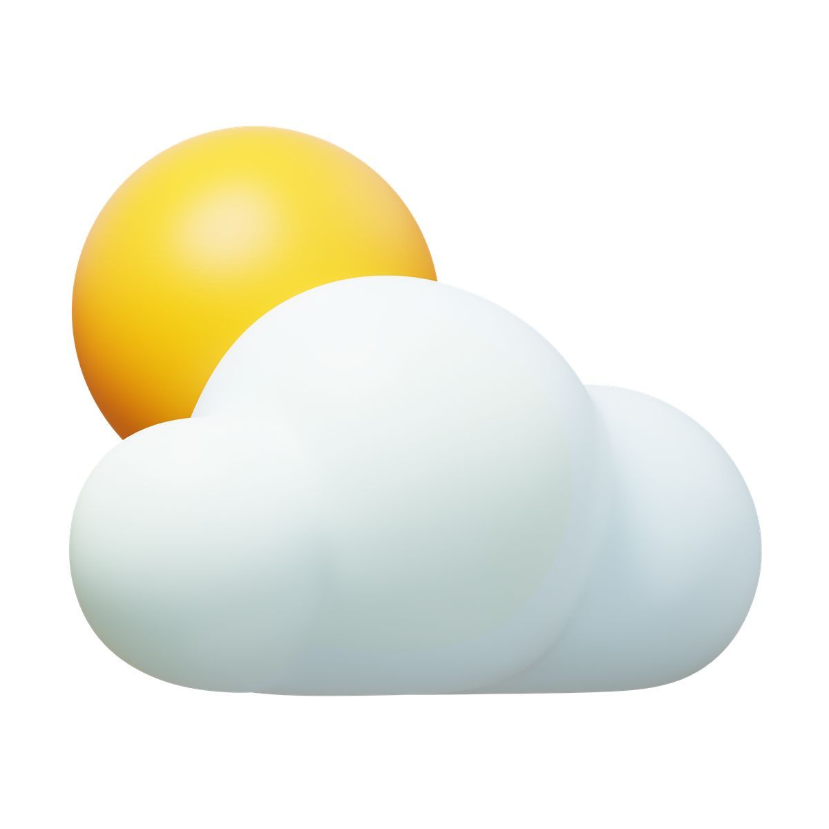 3d fluency style 白天晴间多云 icon