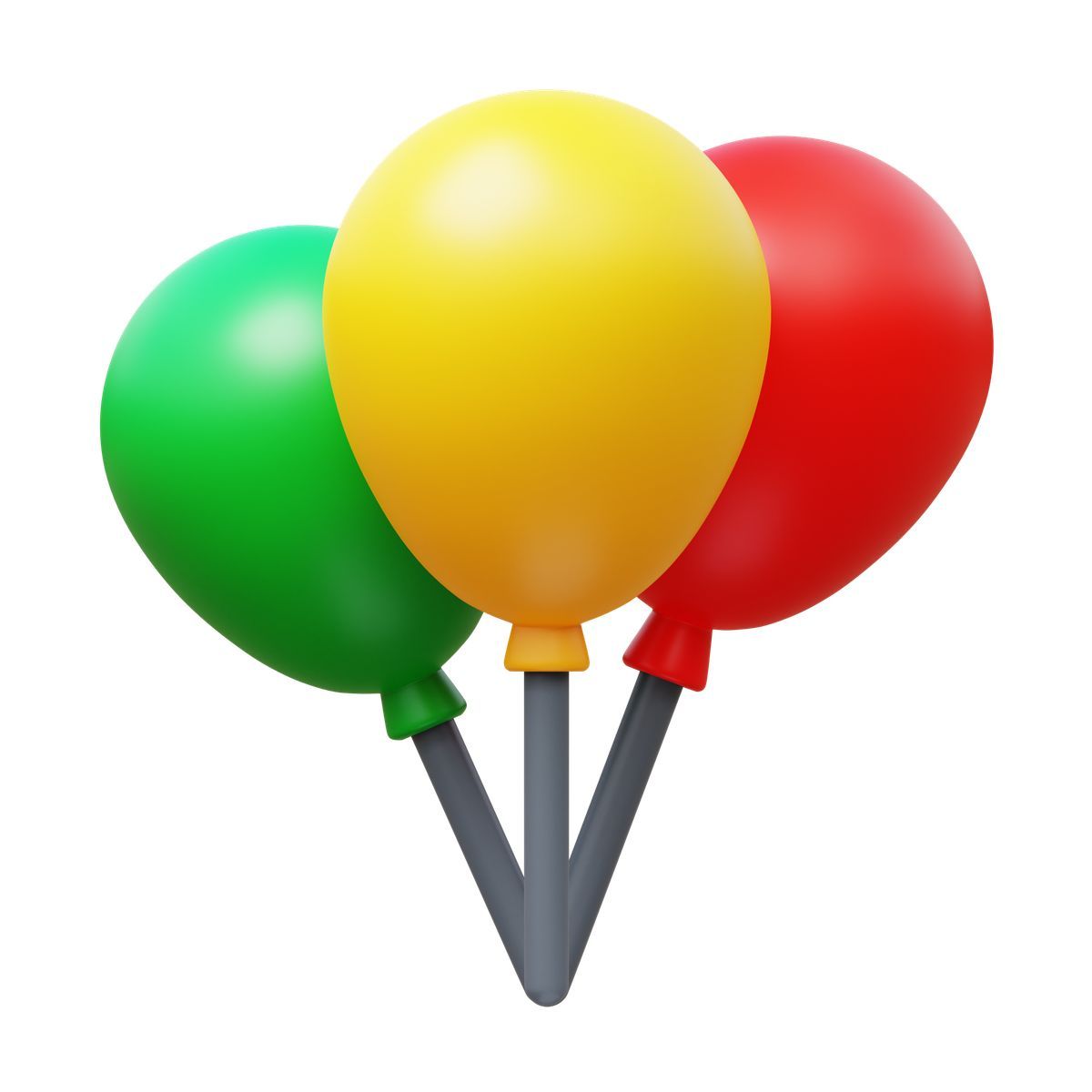 3d fluency style luftballons icon