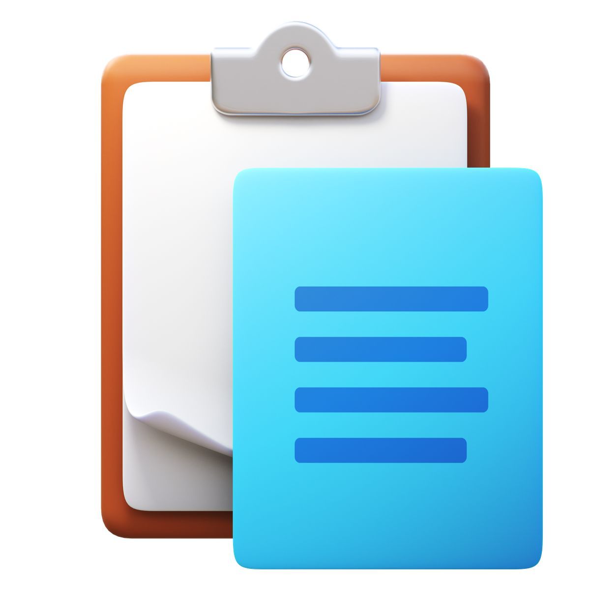 3d fluency style paste icon