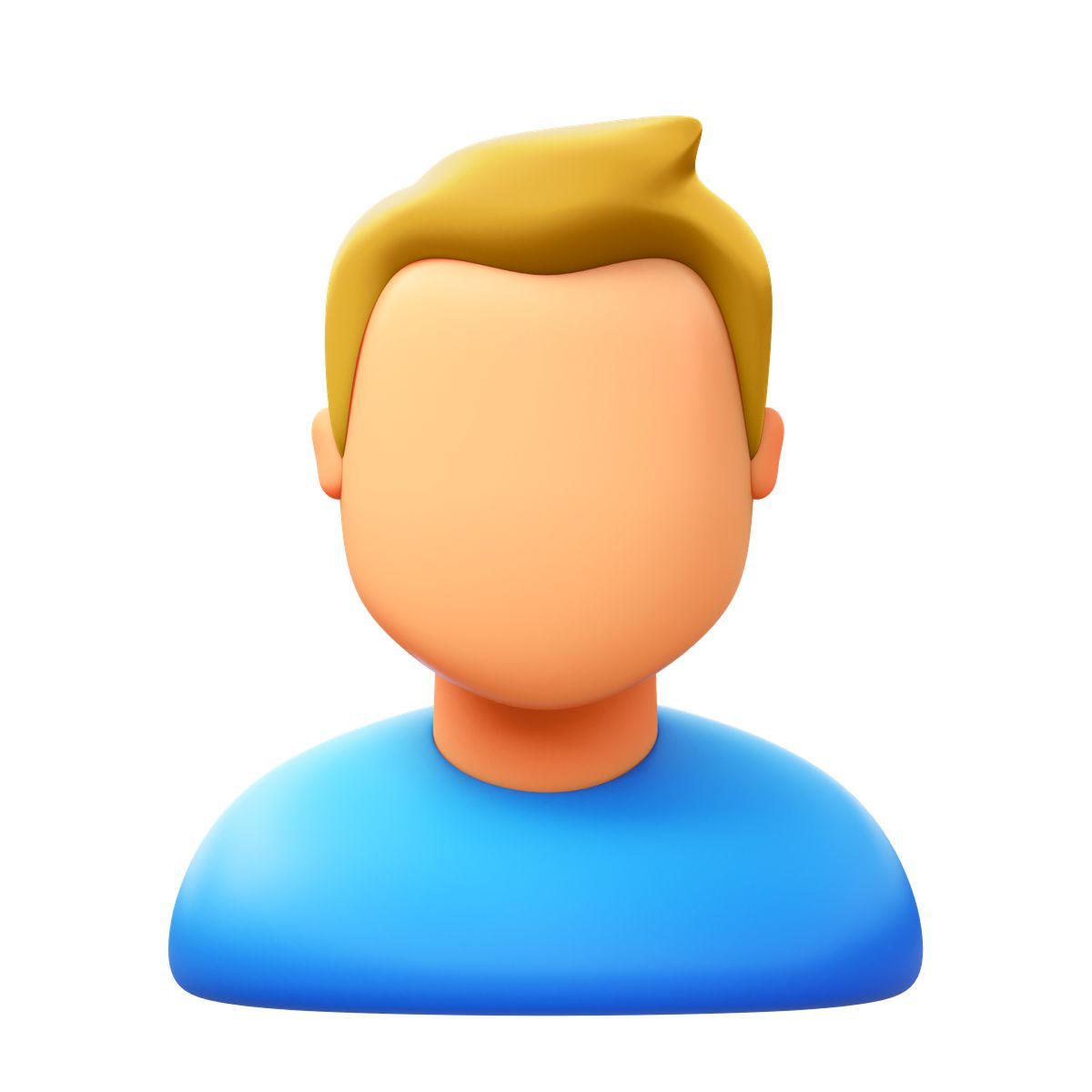3d fluency style person männlich icon