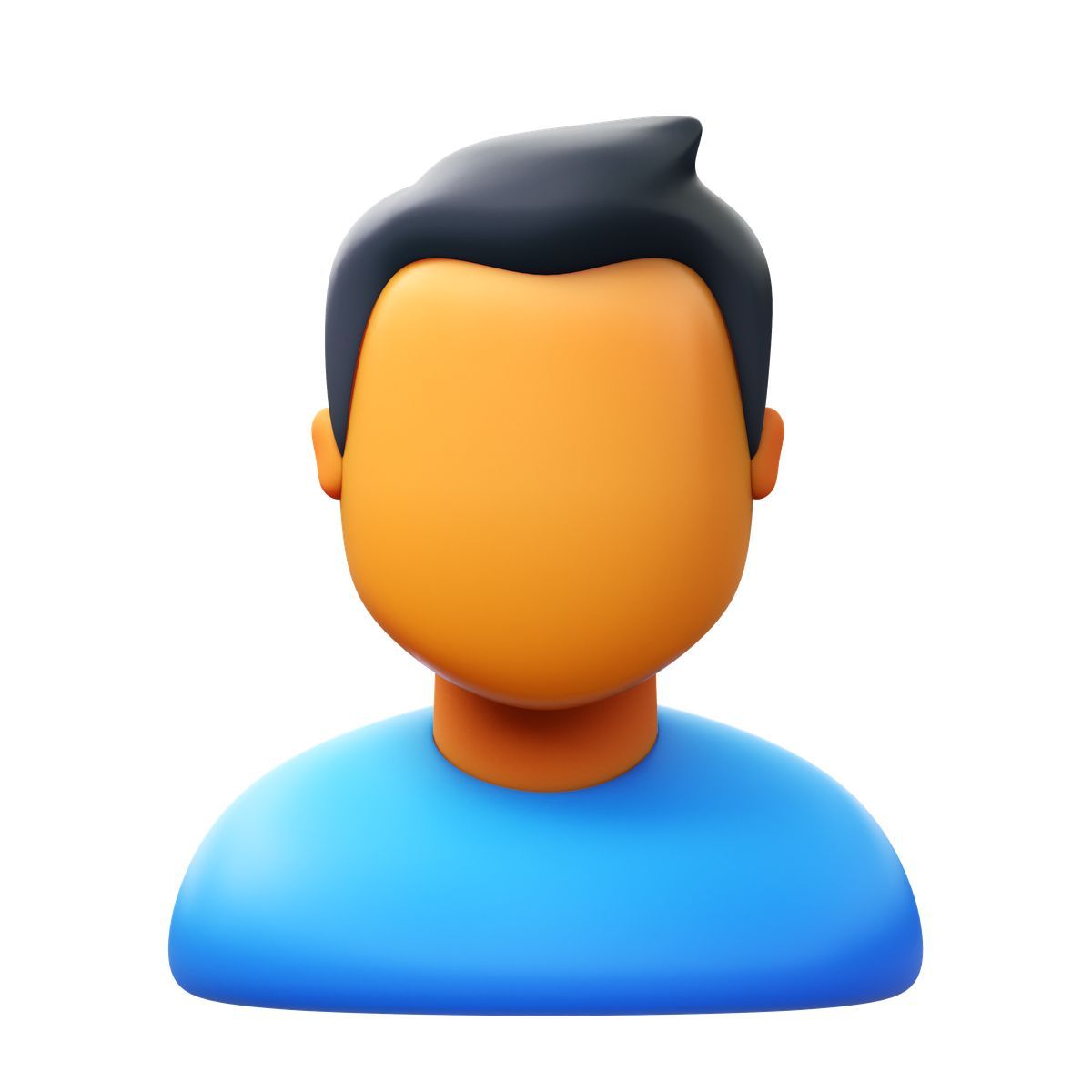 3d fluency style person männlich icon