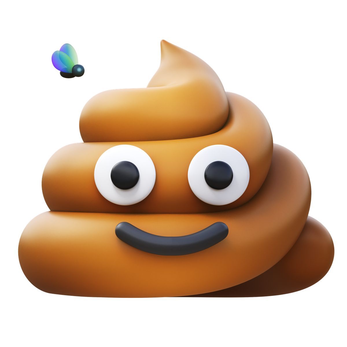 3d fluency style mucchio di cacca icon