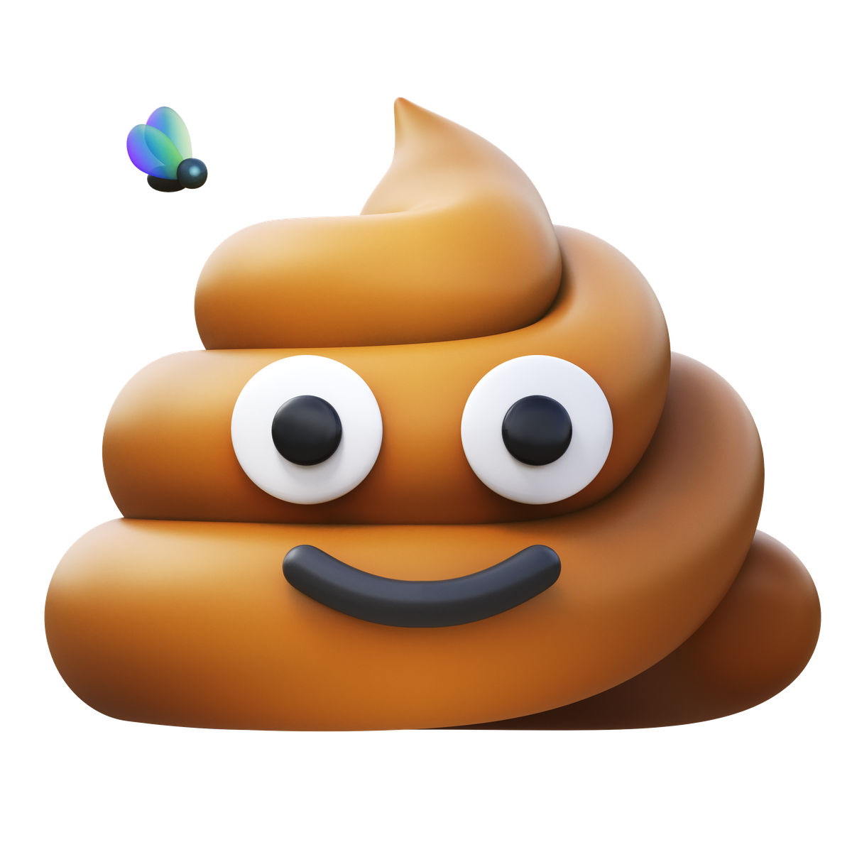 3d fluency style pile of poo icon