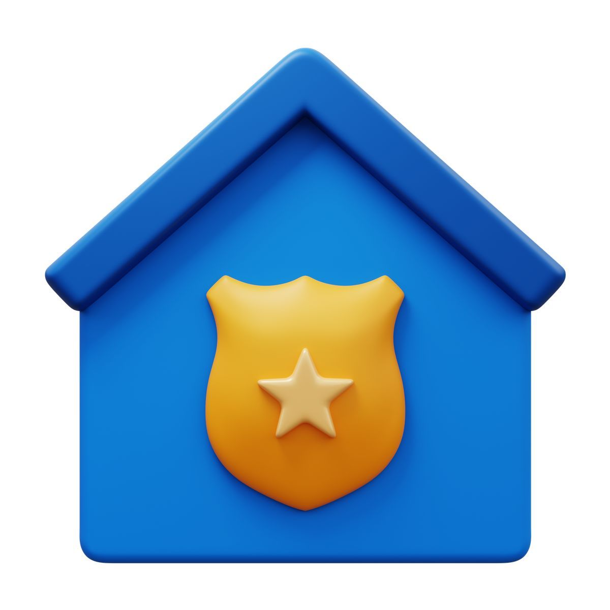 3d fluency style stazione di polizia icon