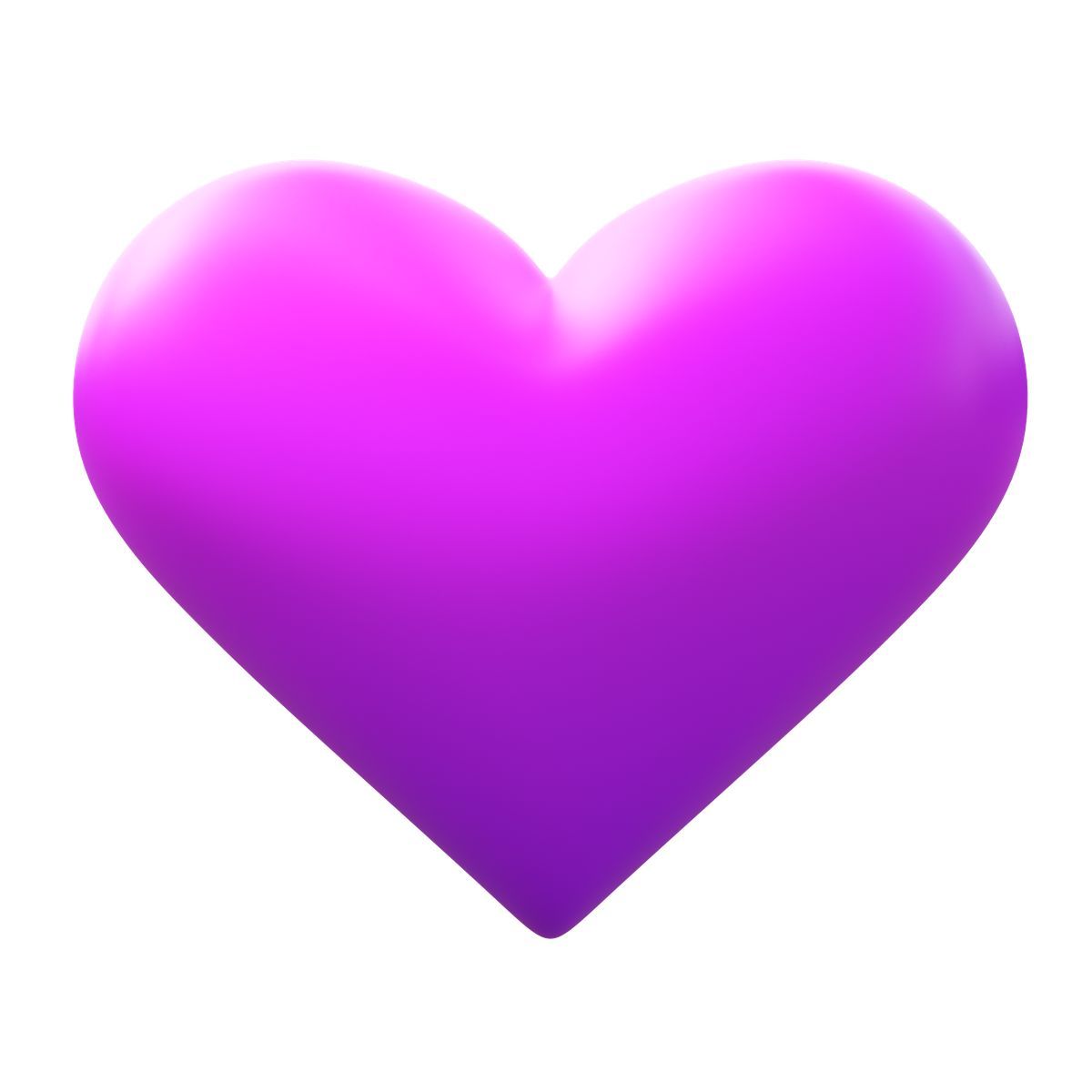 3d fluency style cuore viola icon