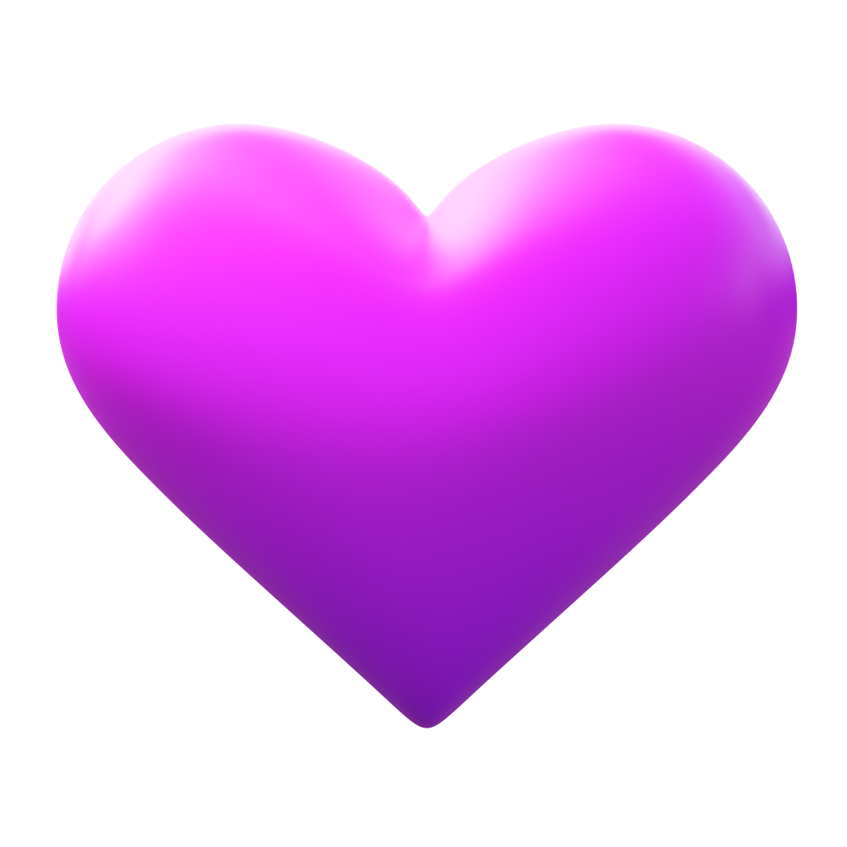 3d fluency style purple heart icon