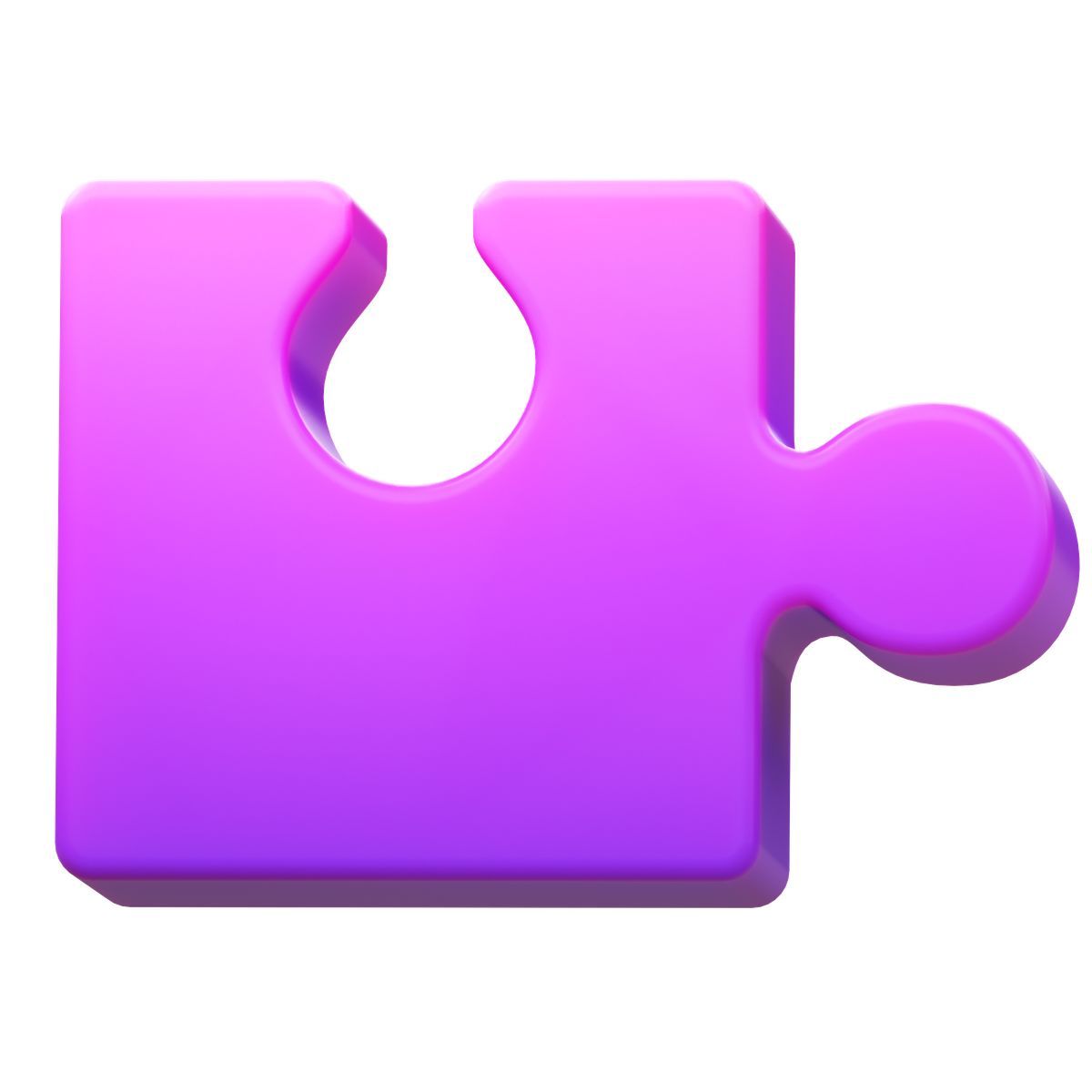 3d fluency style puzzle icon