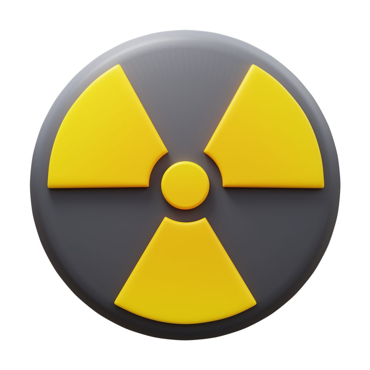 3d fluency style radioactivo icon