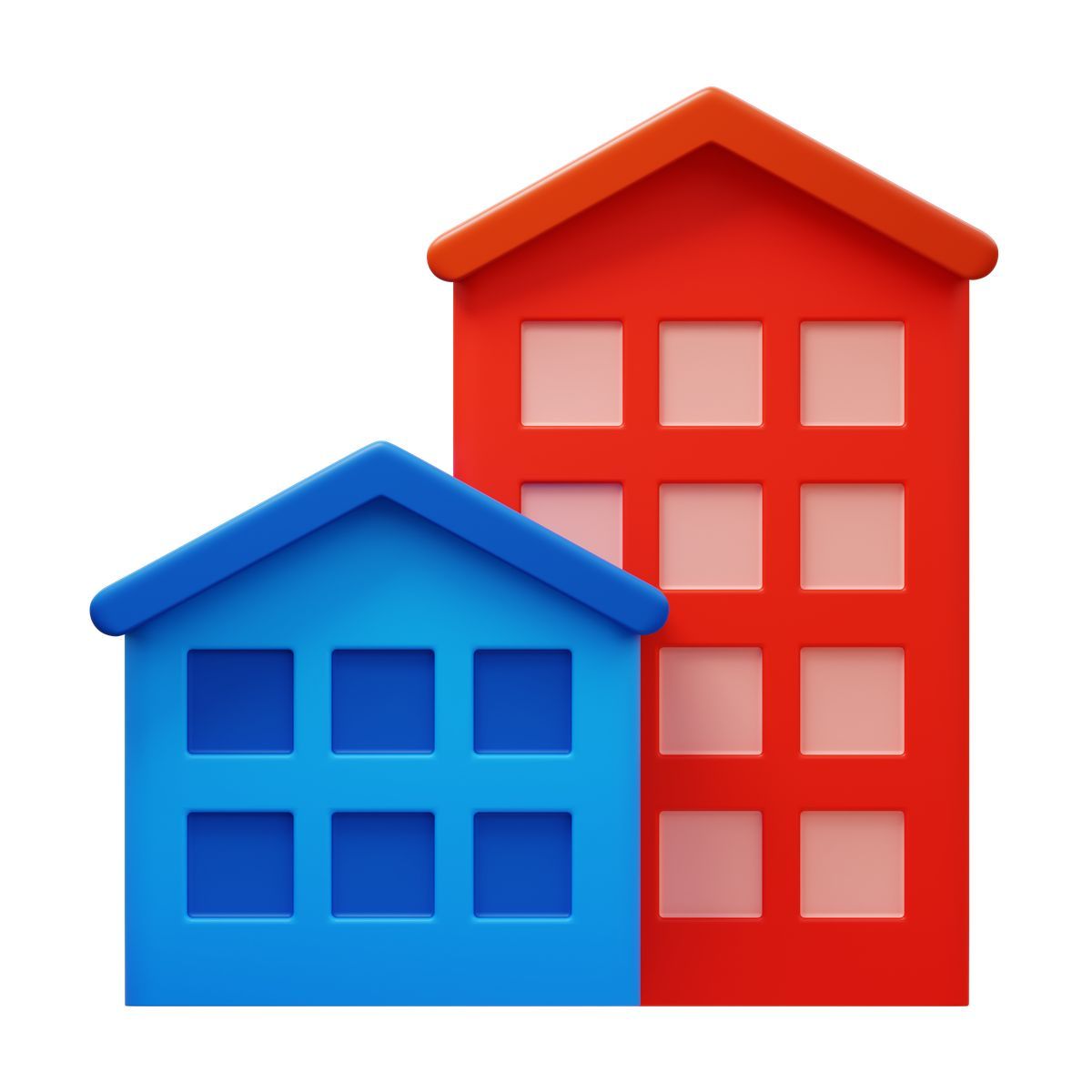 3d fluency style annunci immobiliari icon