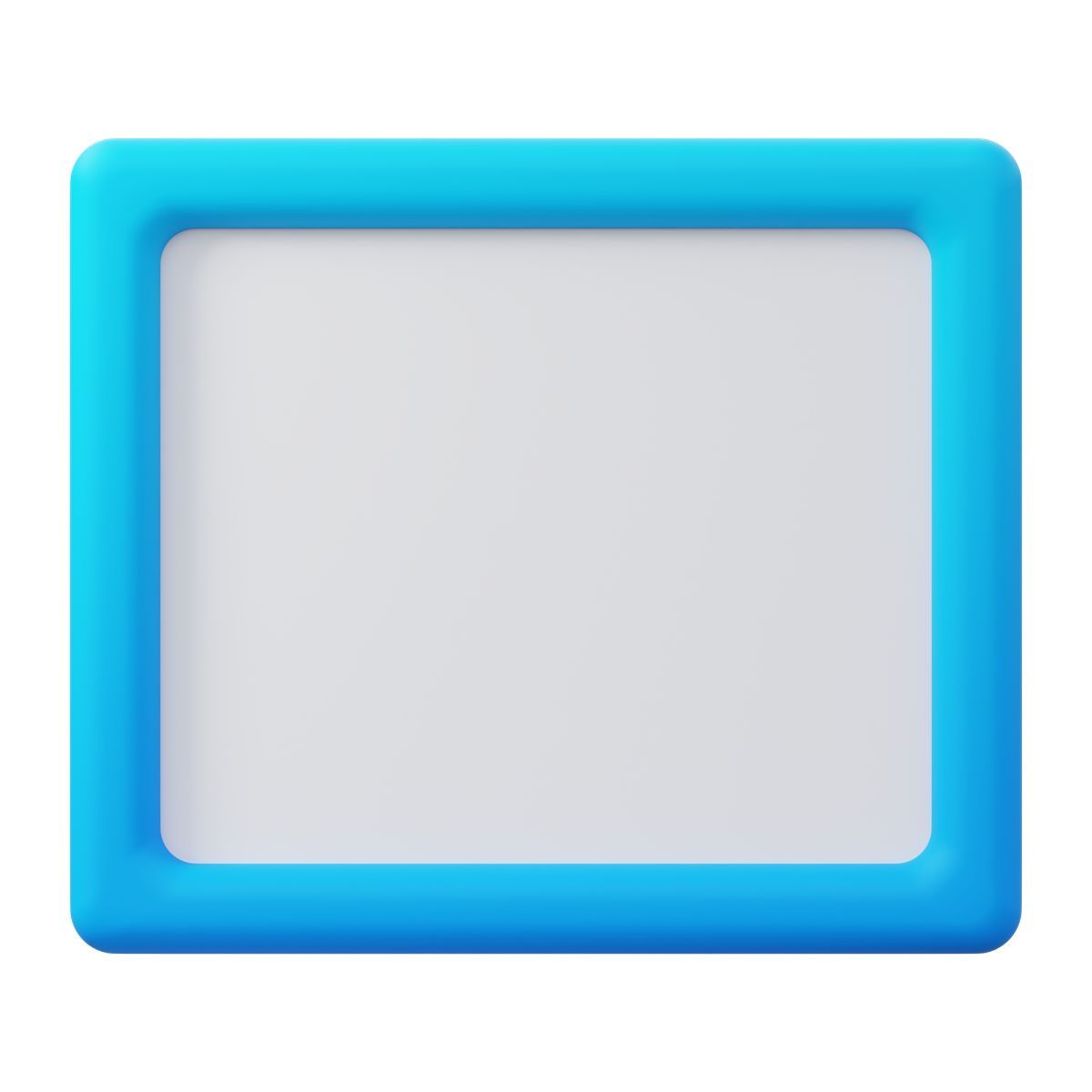 3d fluency style rectangle icon