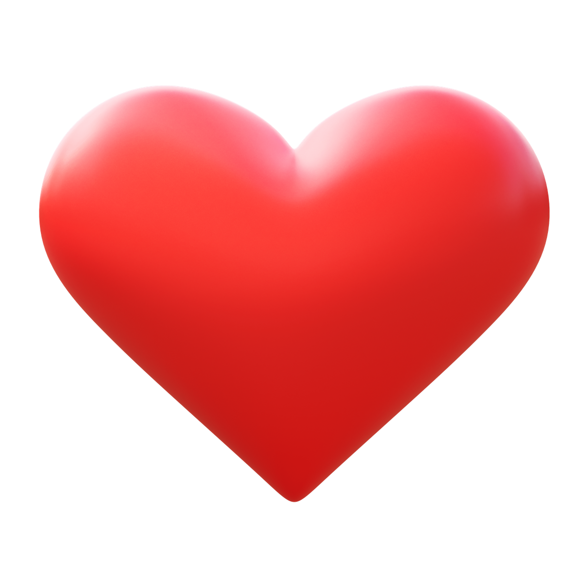 3d fluency style red heart icon