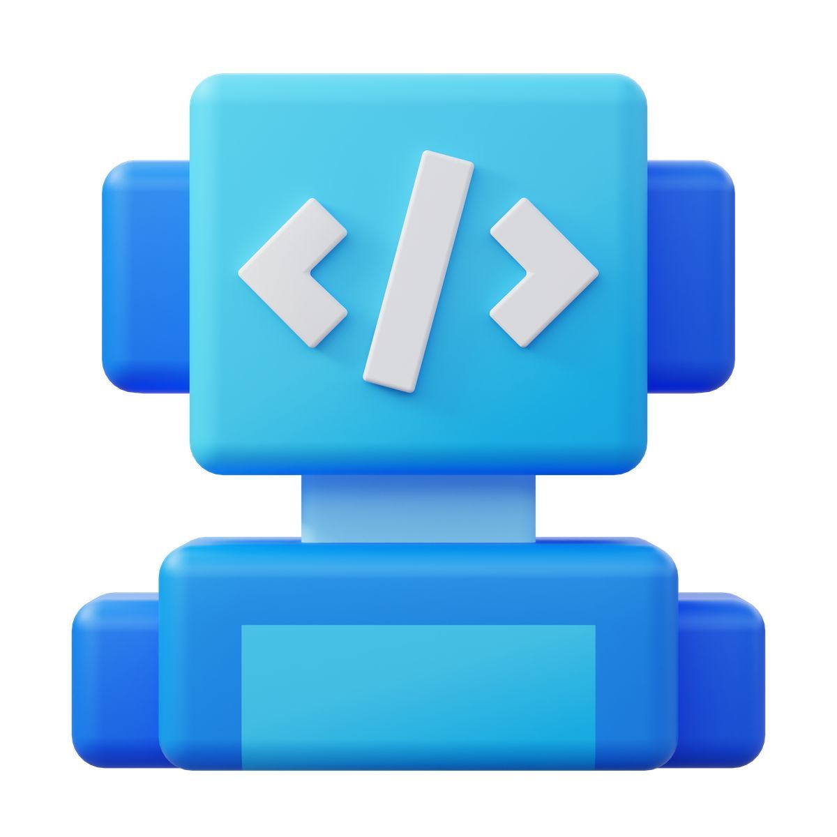 3d fluency 스타일 robot ai 아이콘