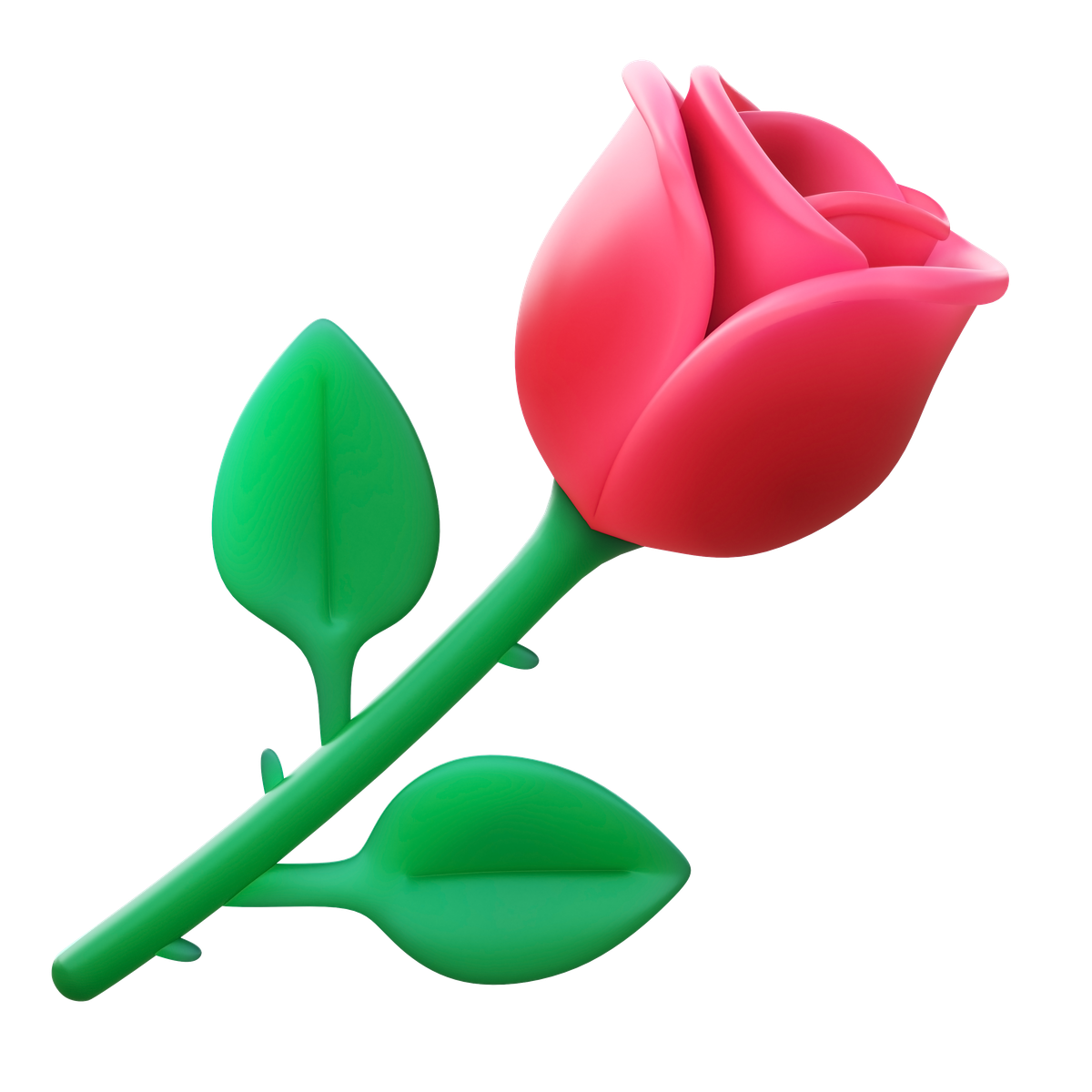 3d fluency style rose icon