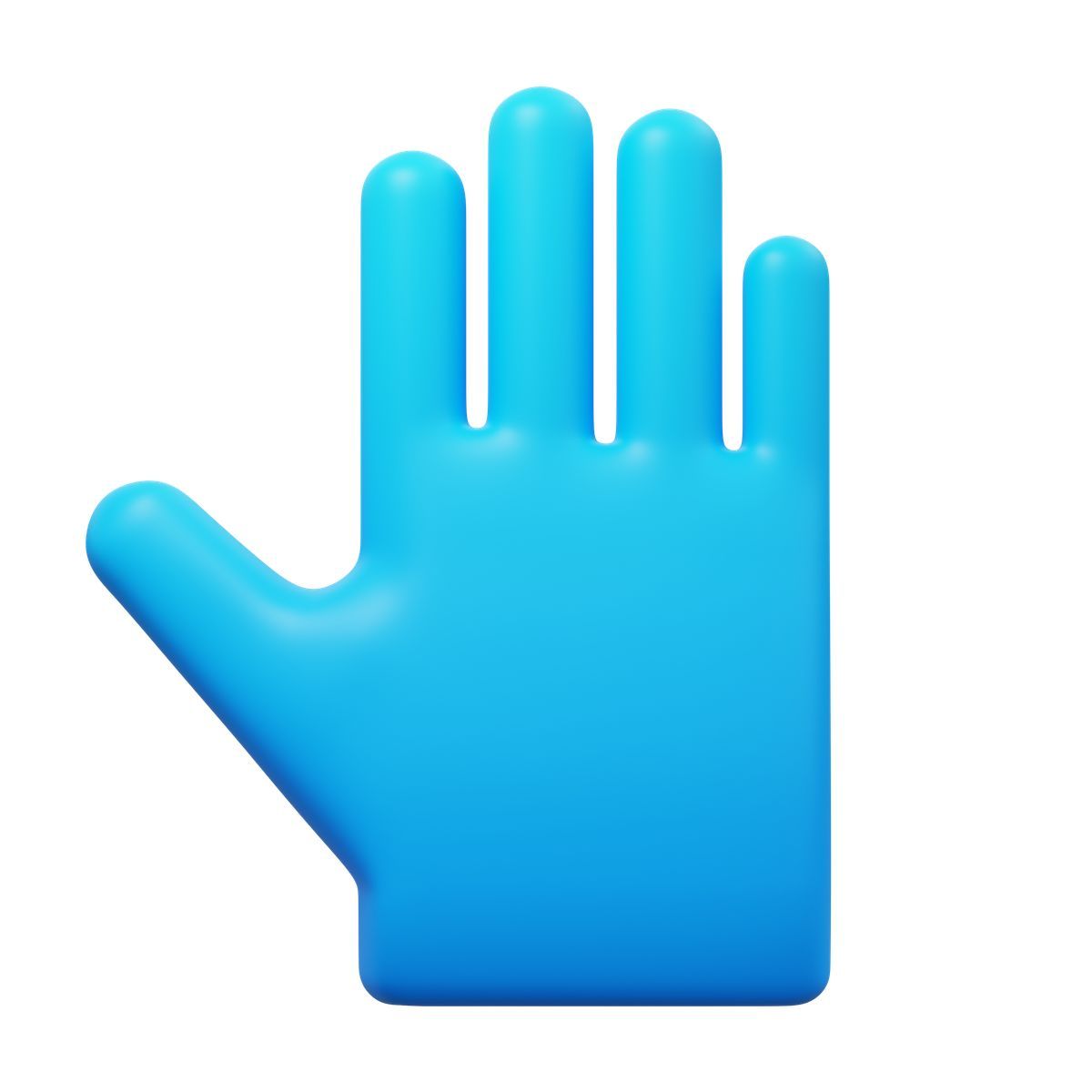 3d fluency style guanti di gomma icon