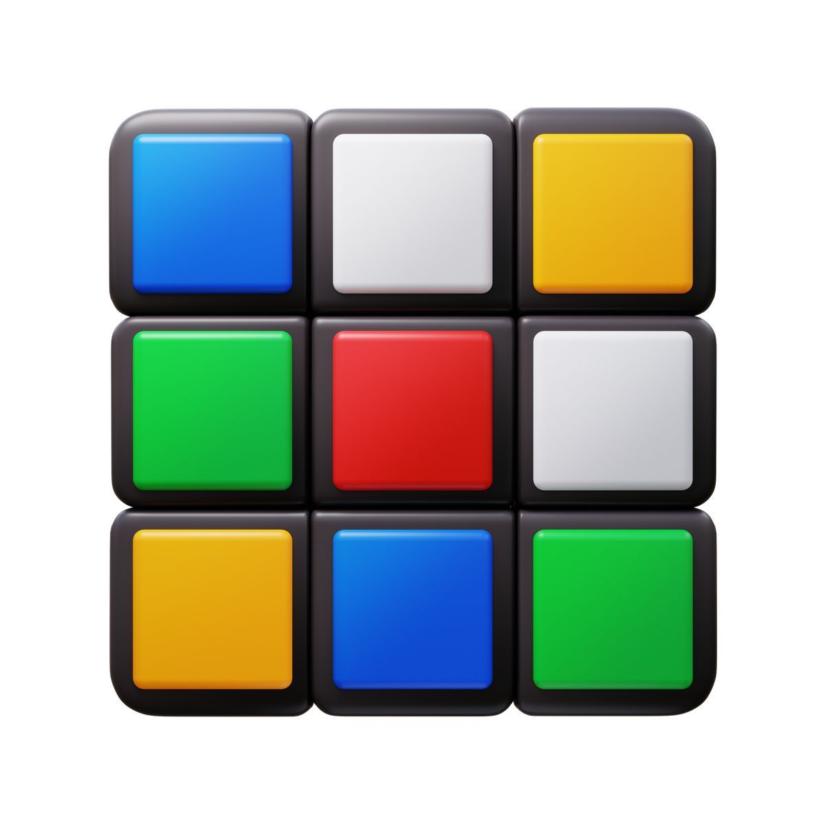 3d fluency style 魔方 icon