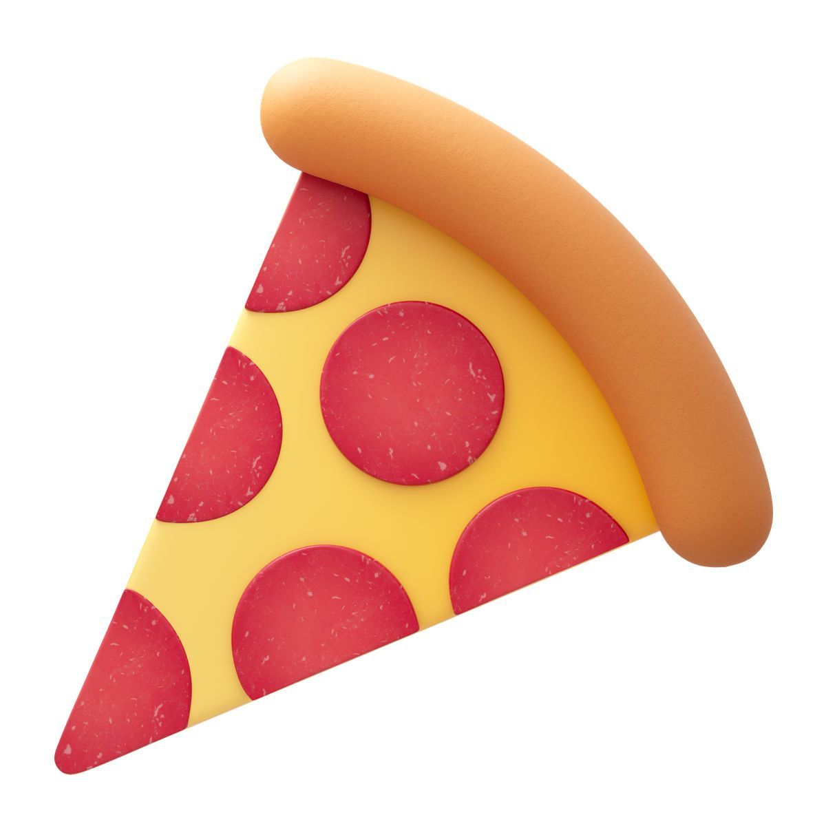3d fluency style salami pizza icon