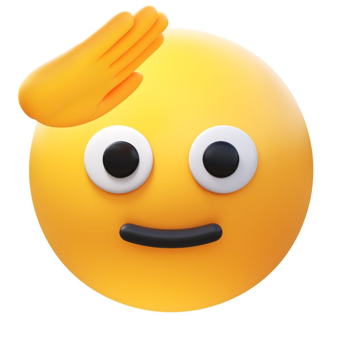 3d fluency style emoji de cara de saudação icon