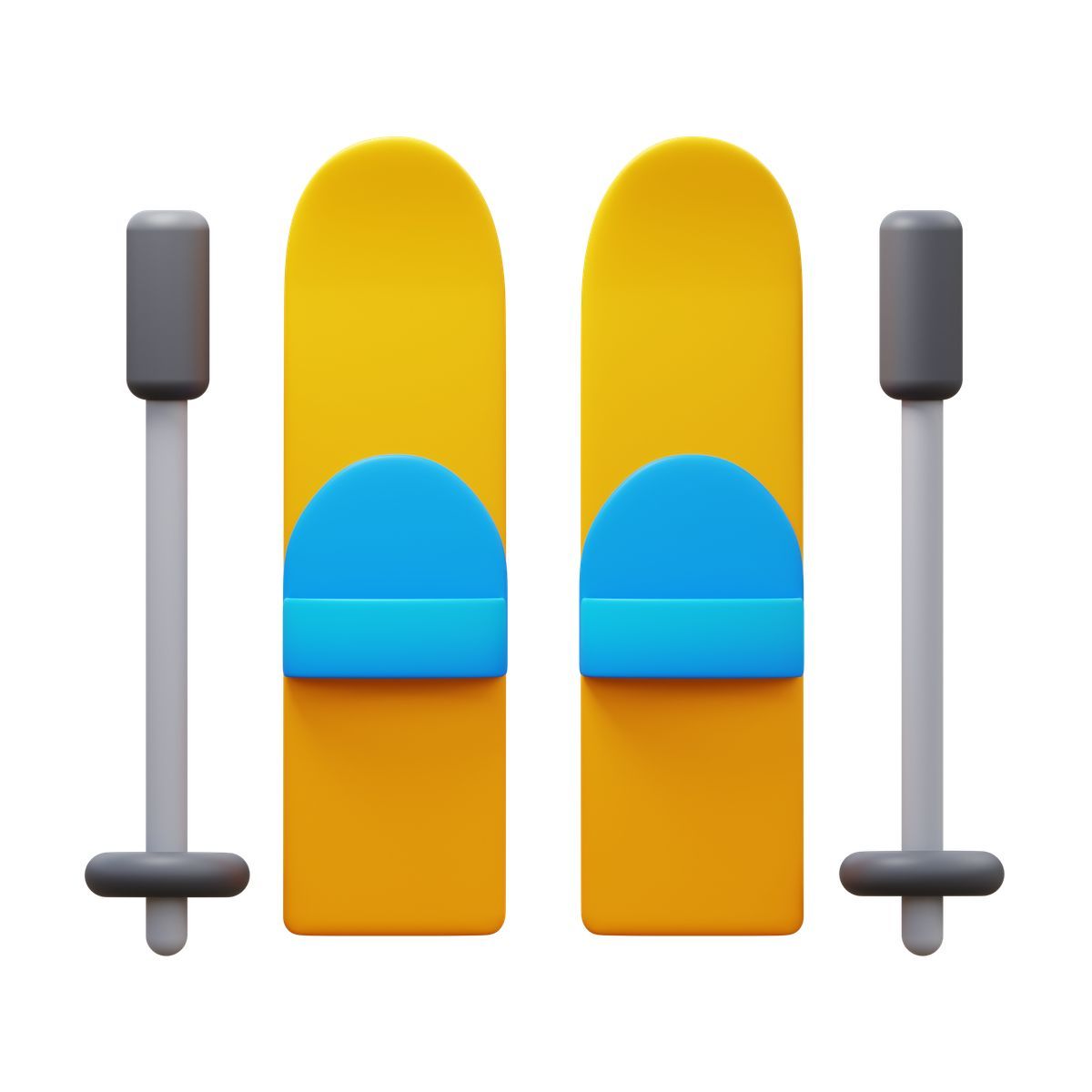 3d fluency style ski icon