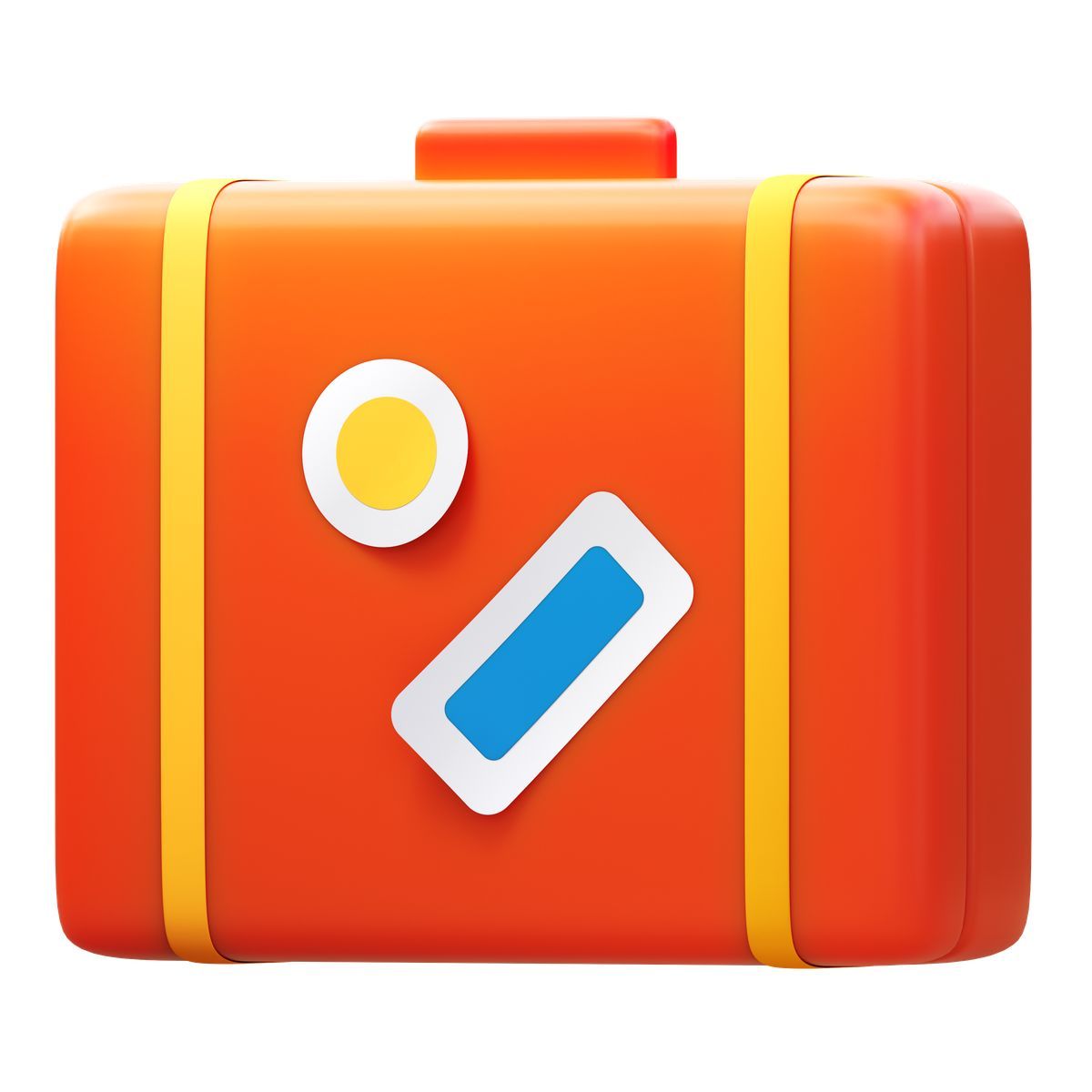 3d fluency style valigia icon