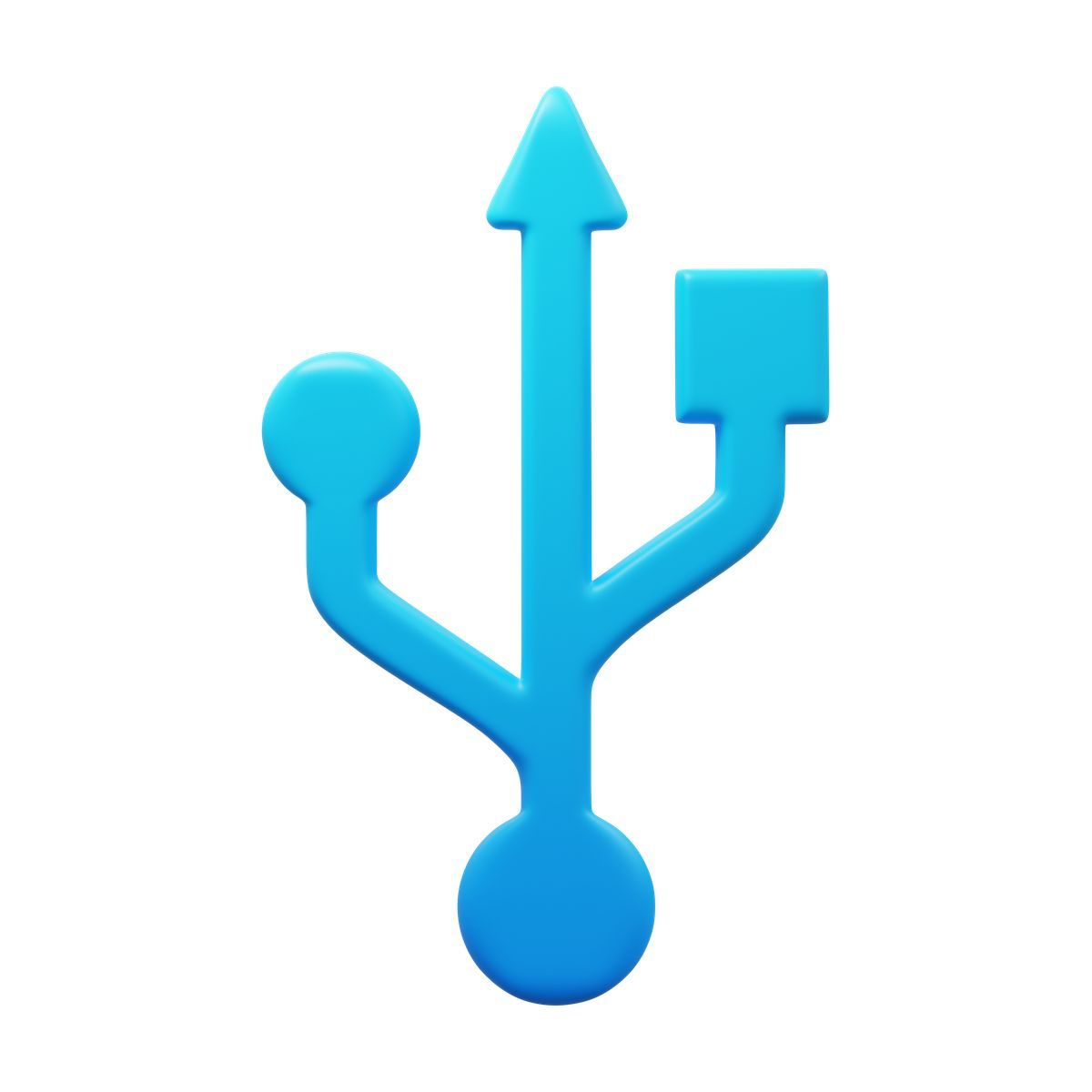 3d fluency style usb连接器 icon
