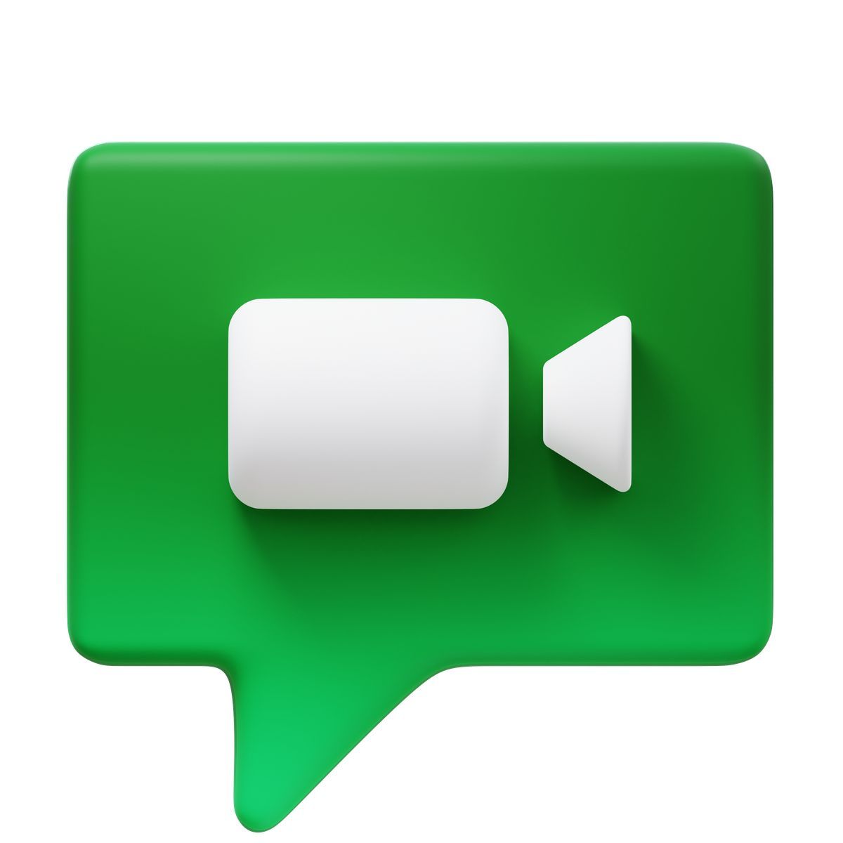 3d fluency style 비디오 메시지 icon