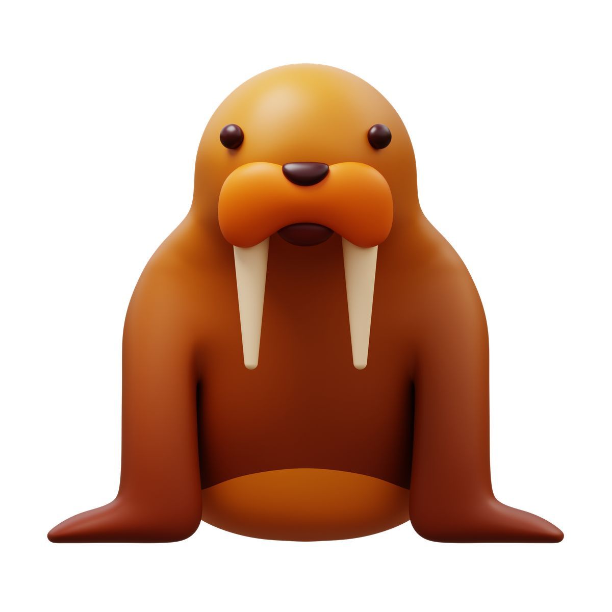 3d fluency style walrus icon