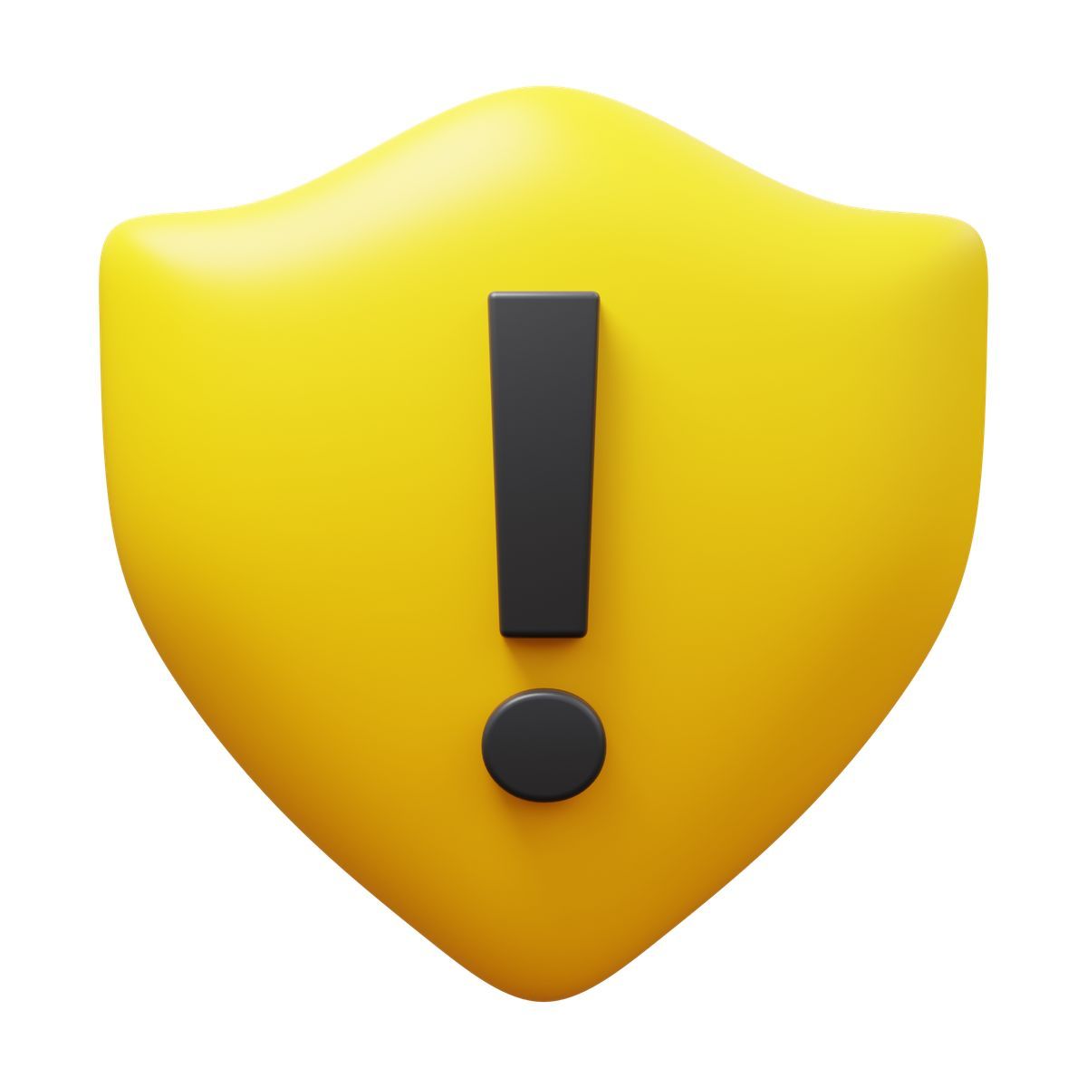 3d fluency style avertissement bouclier icon