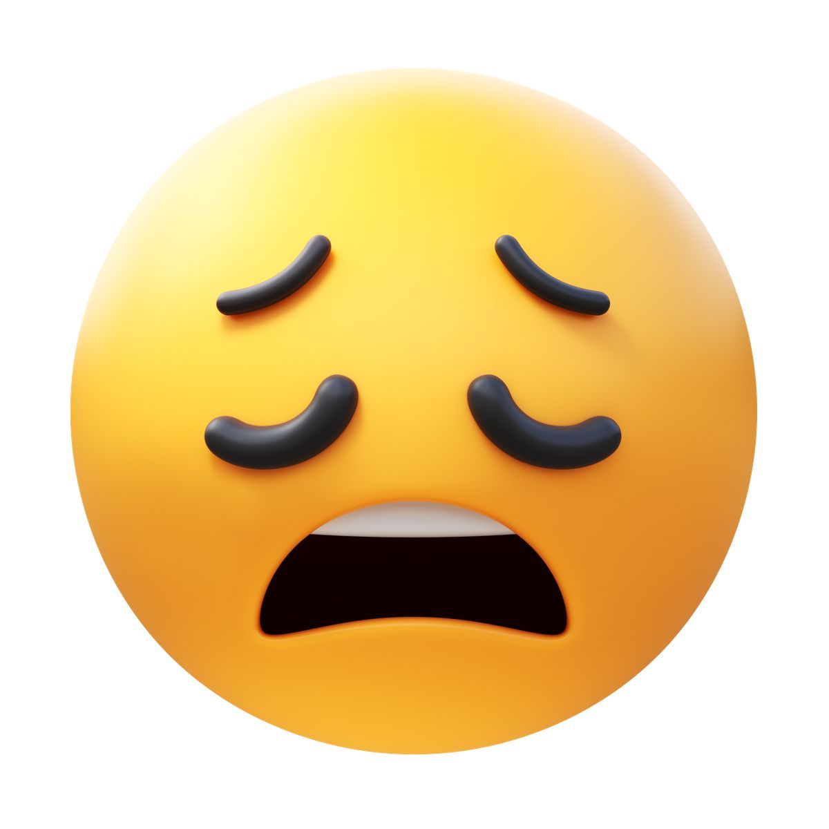 3d fluency style visage fatigué icon