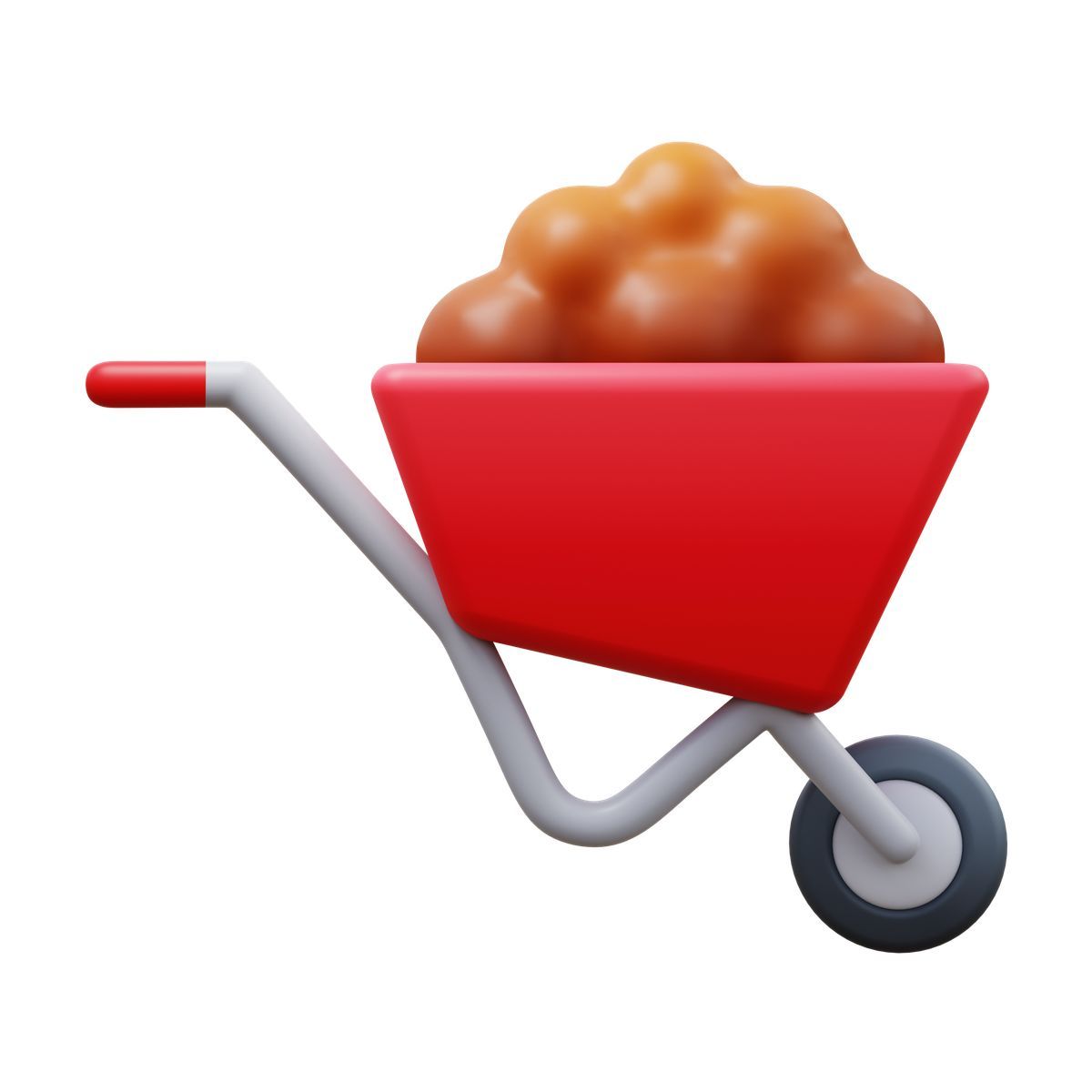 3d fluency style 独轮车 icon