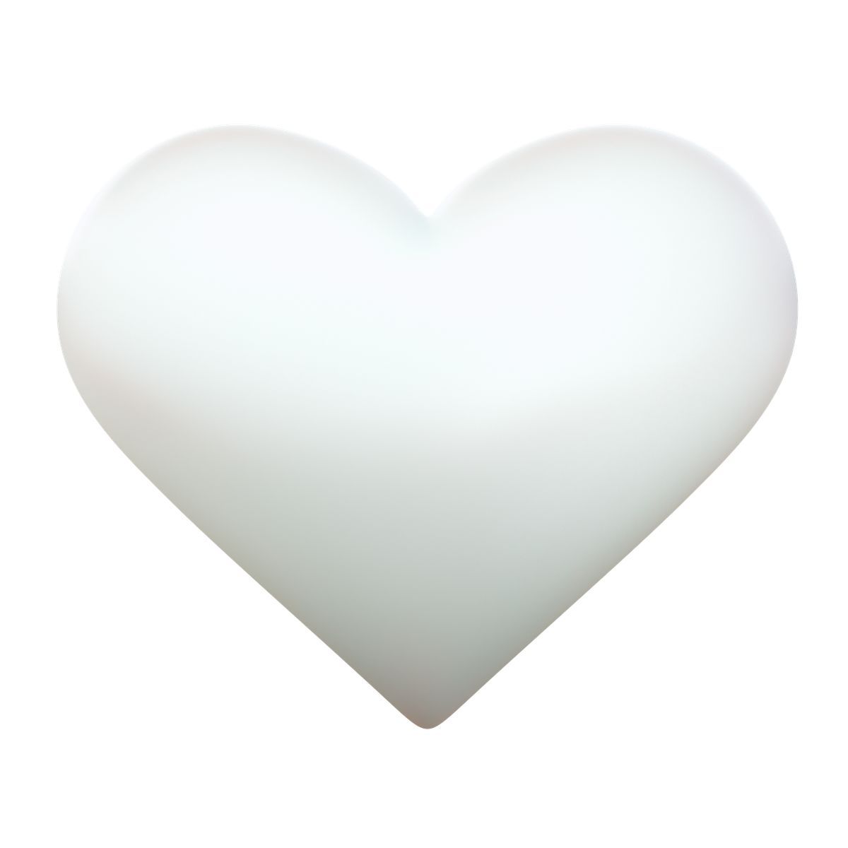 3d fluency style cuore bianco icon