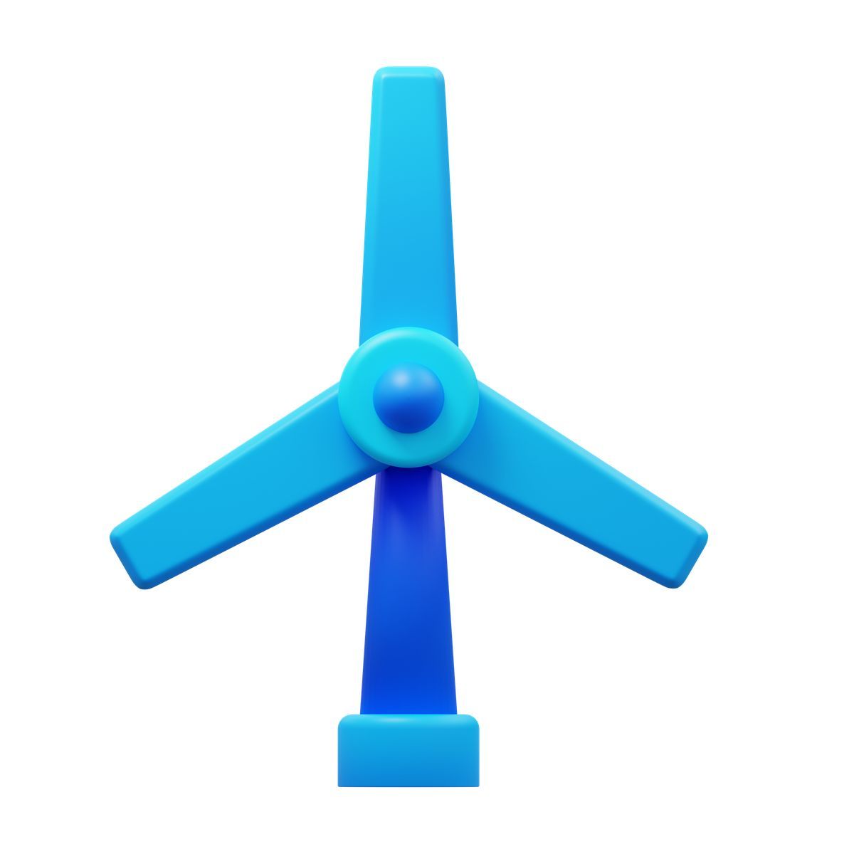 3d fluency style windkraftanlage icon