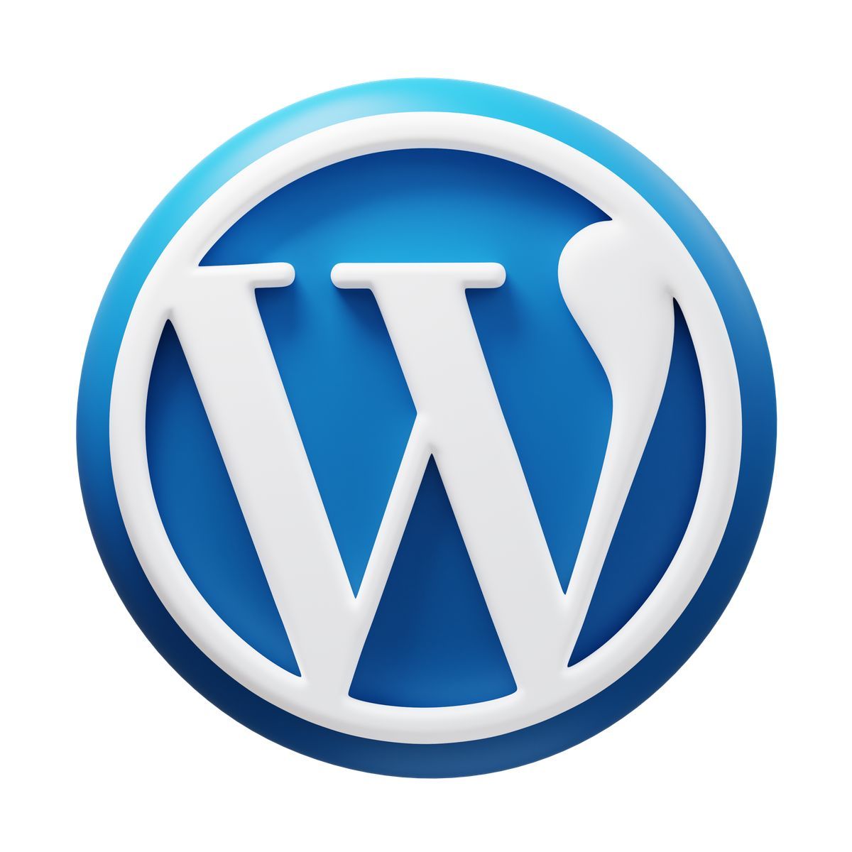 3d fluency style wordpress icon