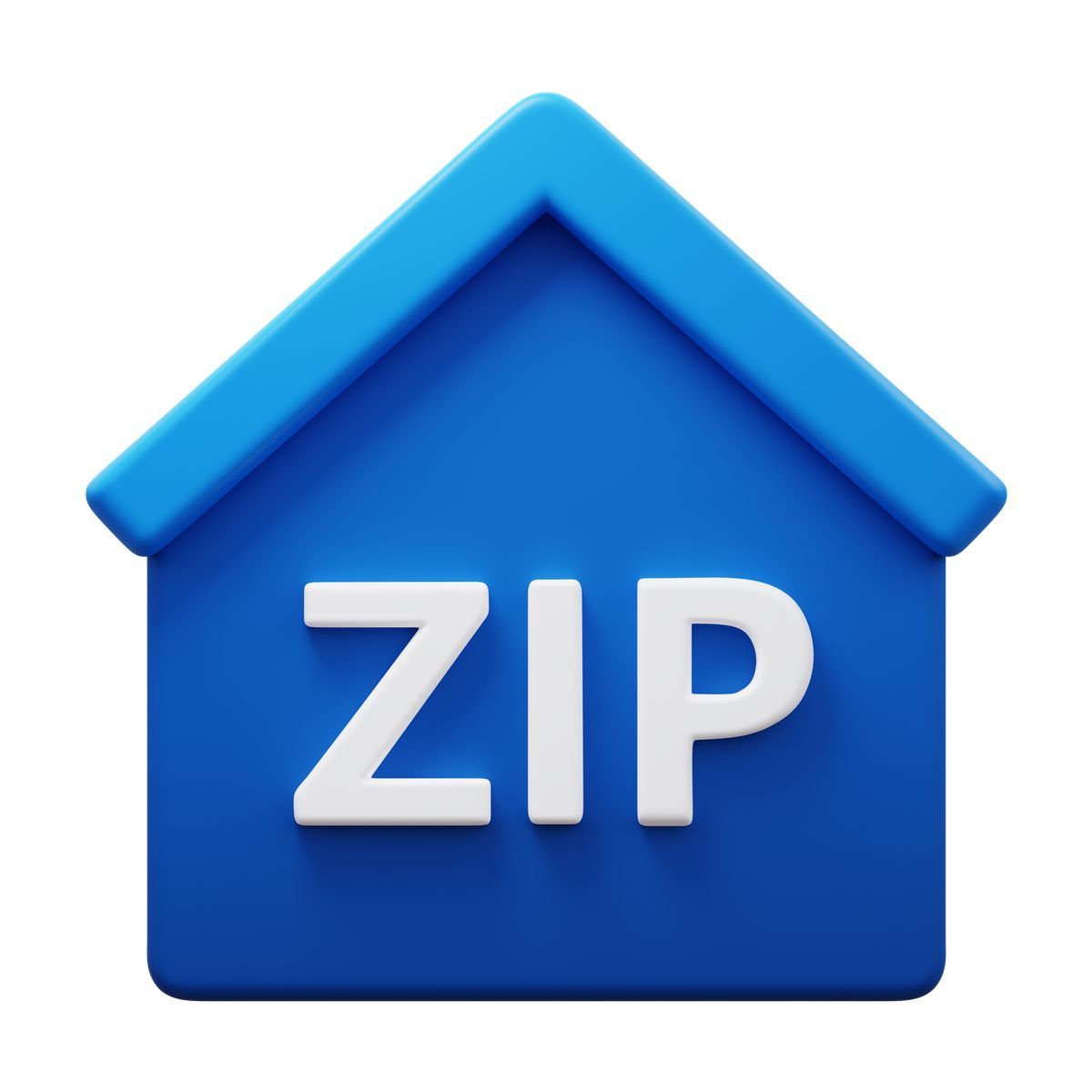 3d fluency style codice postale icon