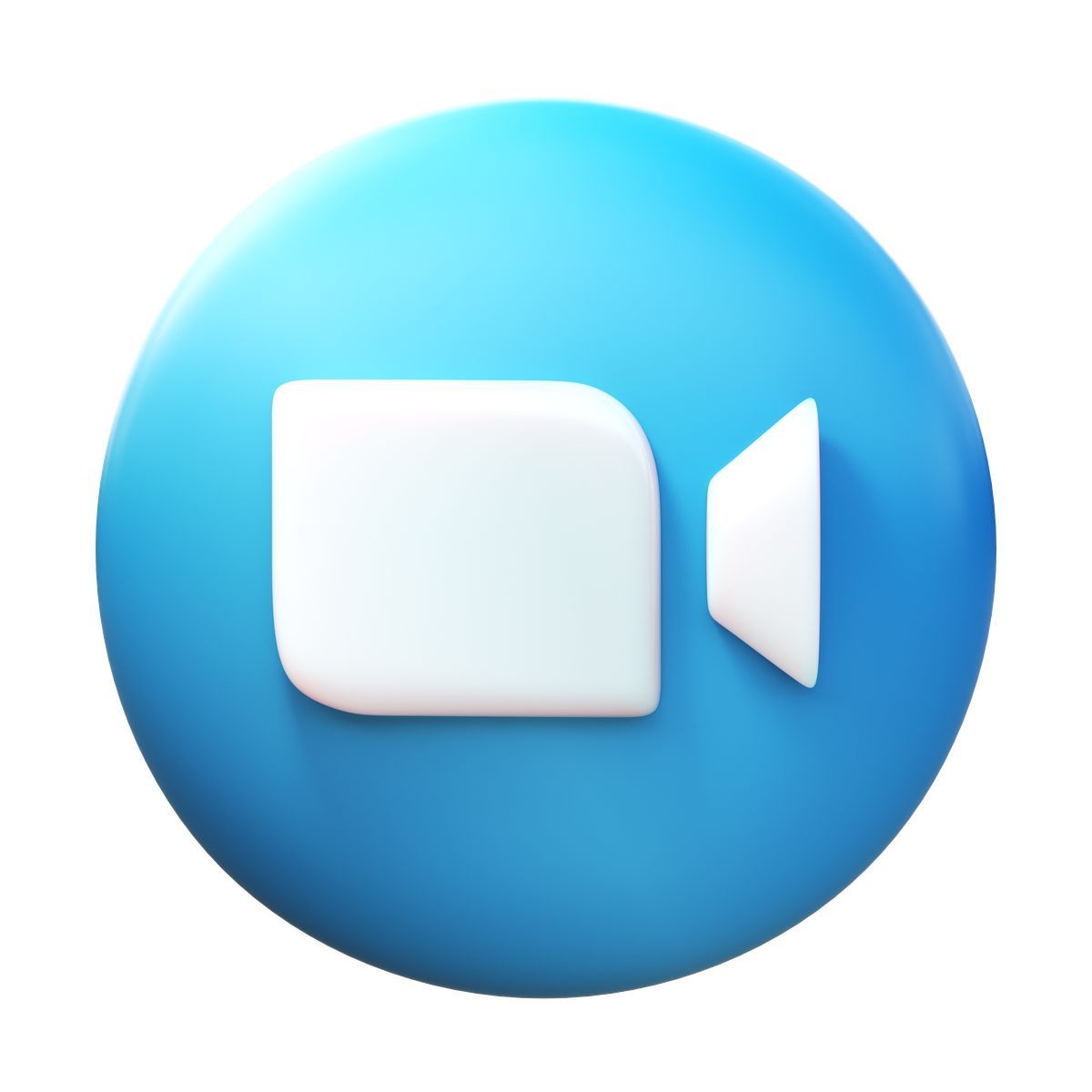3d fluency style zoom logo icon