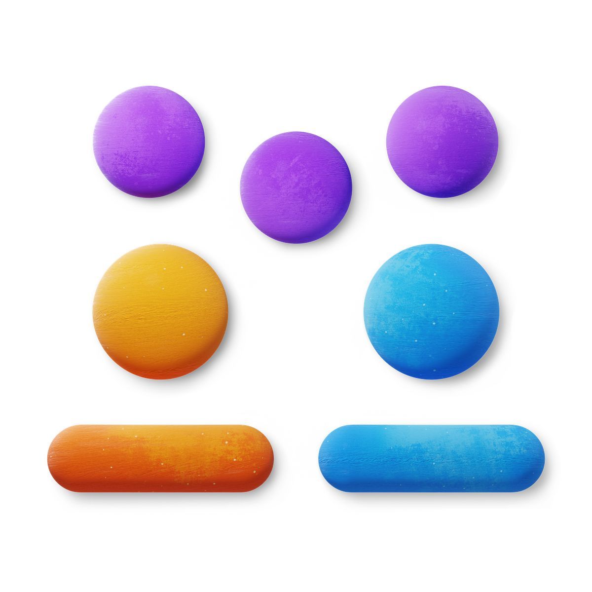 3d fluent style community segmentation with colorful user groups icon