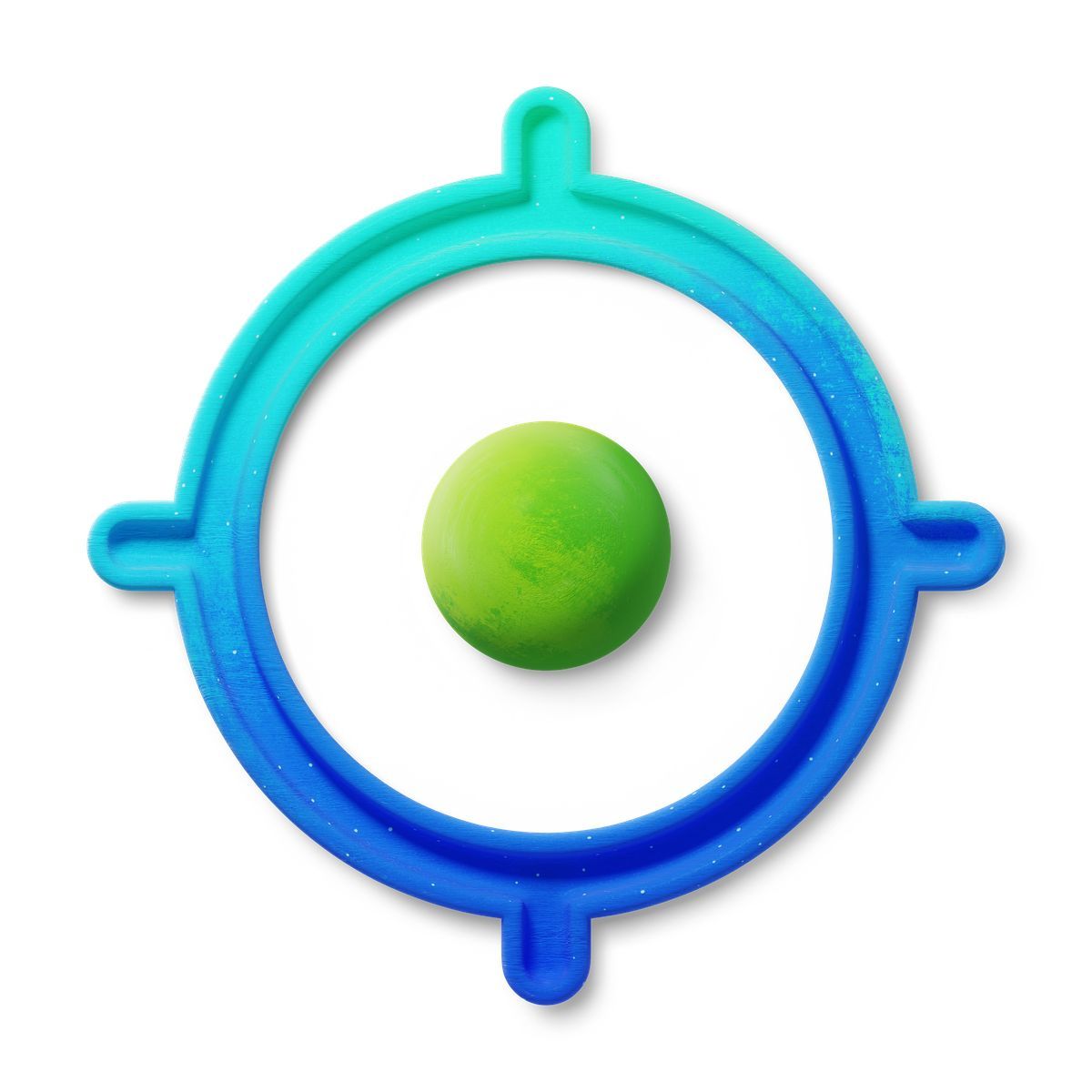 3d fluent style current location marker icon for mobile gps service icon