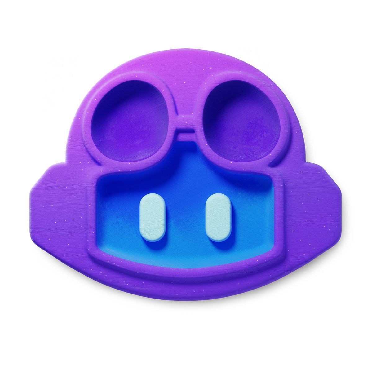 3d fluent style "github copilot logo head with glasses for tech icon