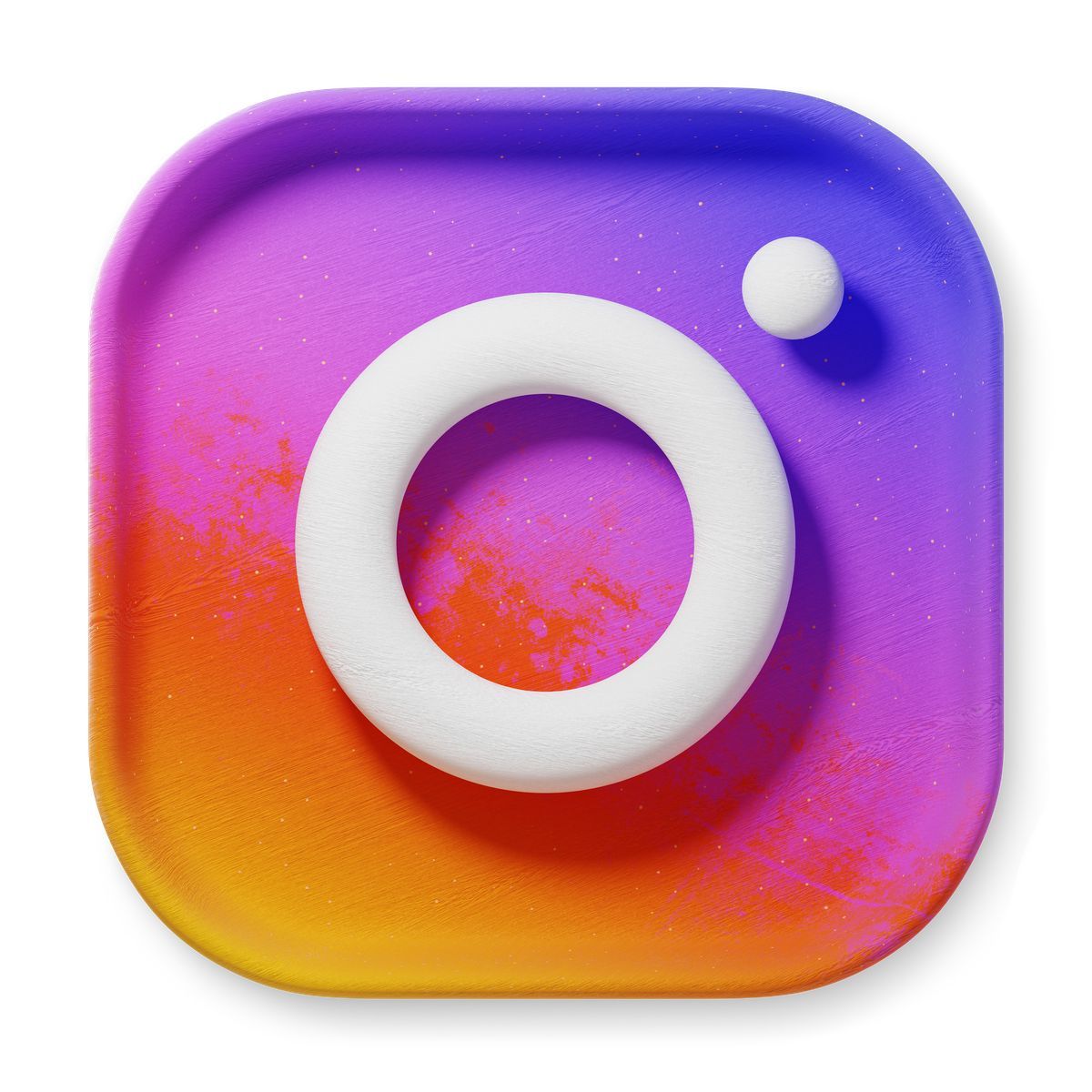 3d fluent Stil instagram logo Icon