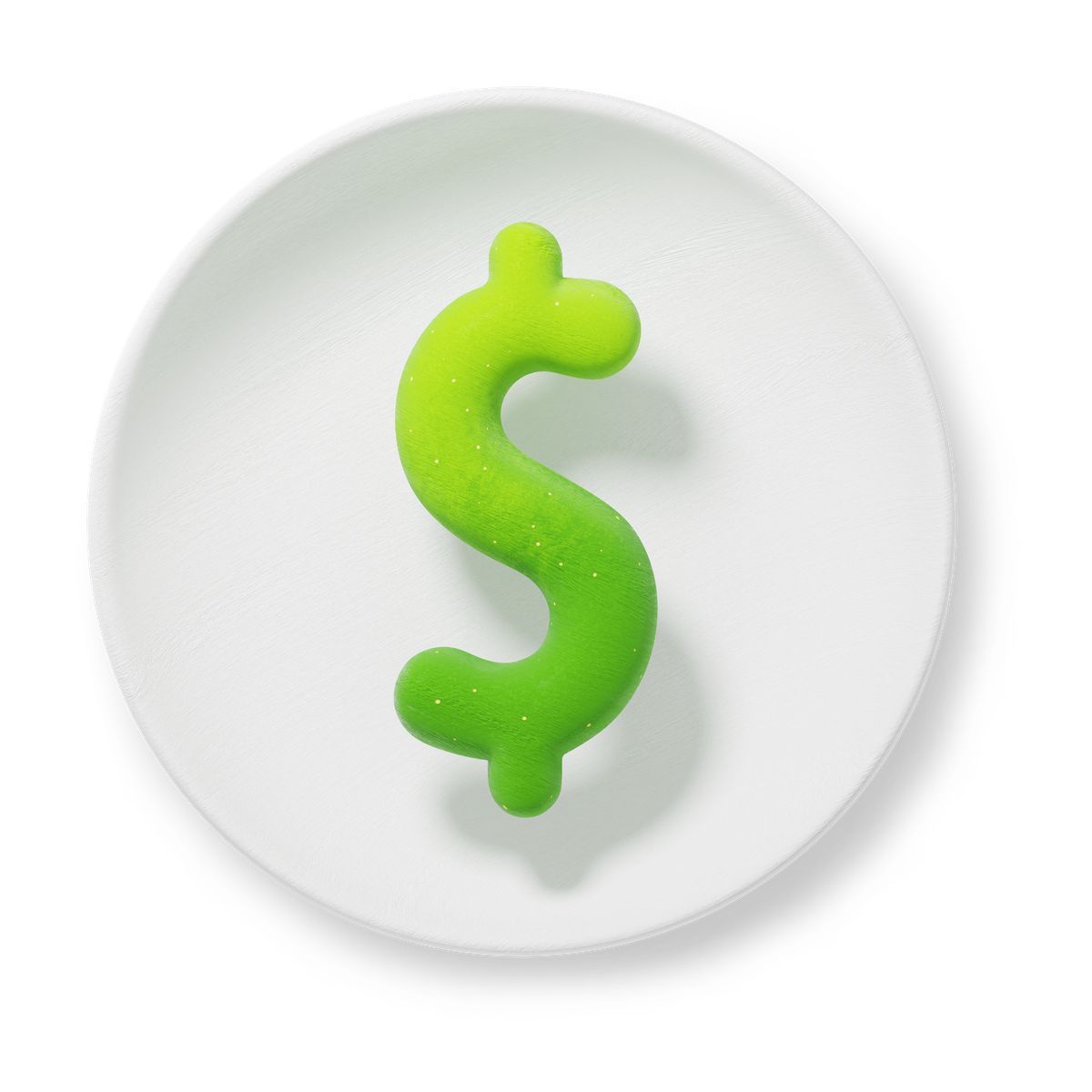 3d fluent style payment icon with green dollar sign icon