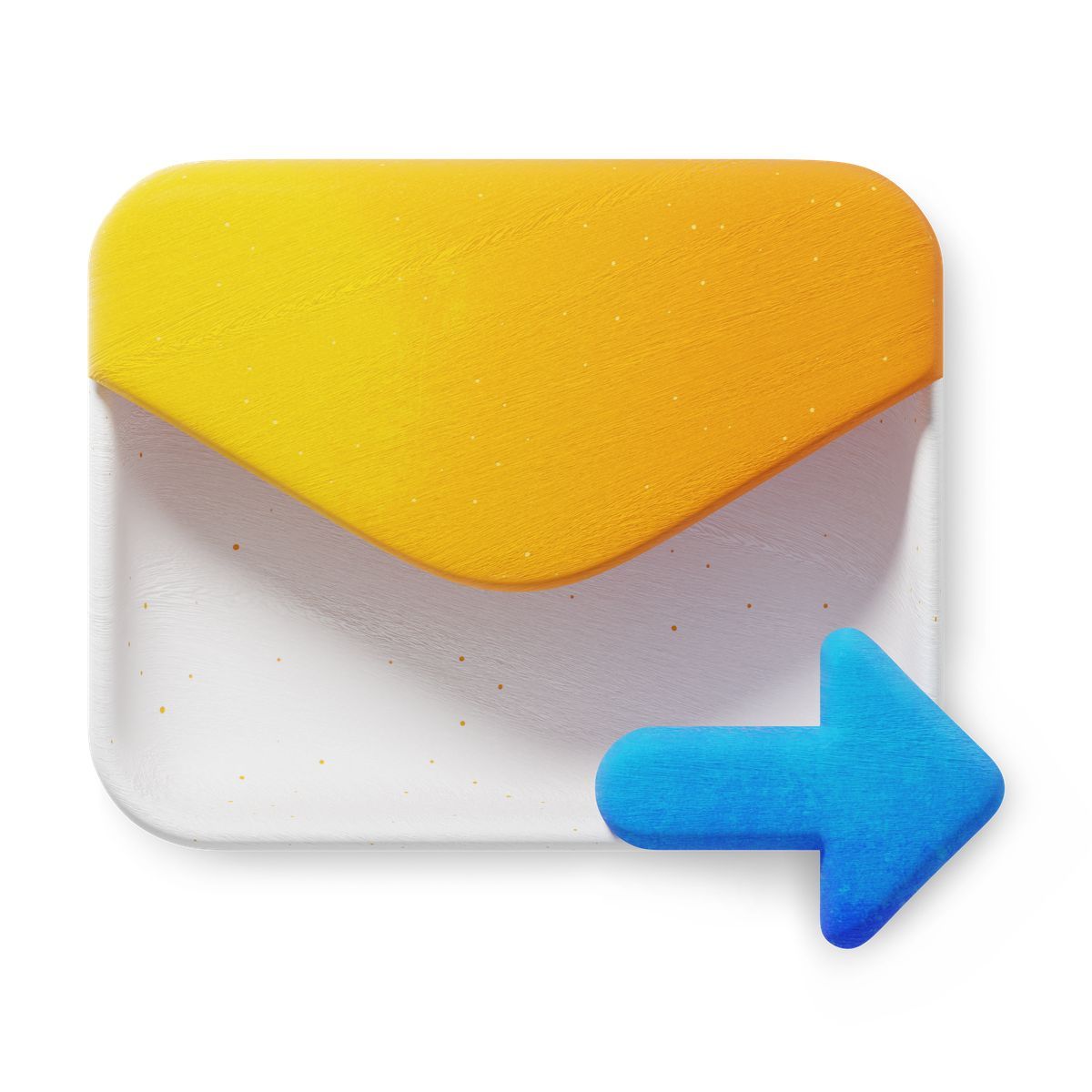 3d fluent style send icon icon