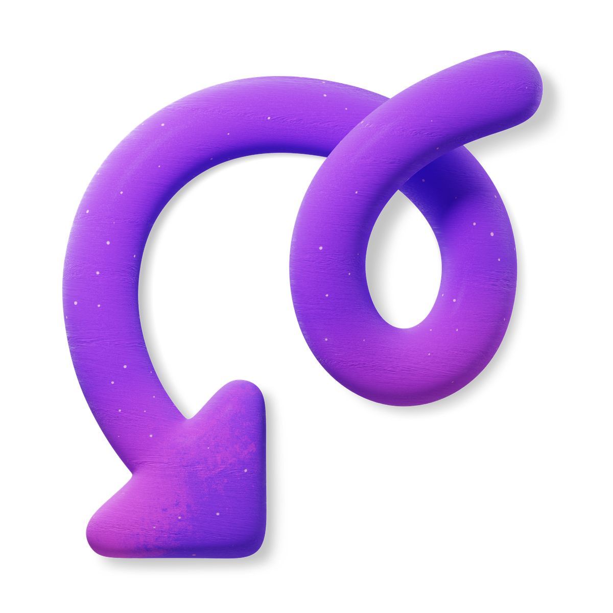 3d fluent style arrow icon