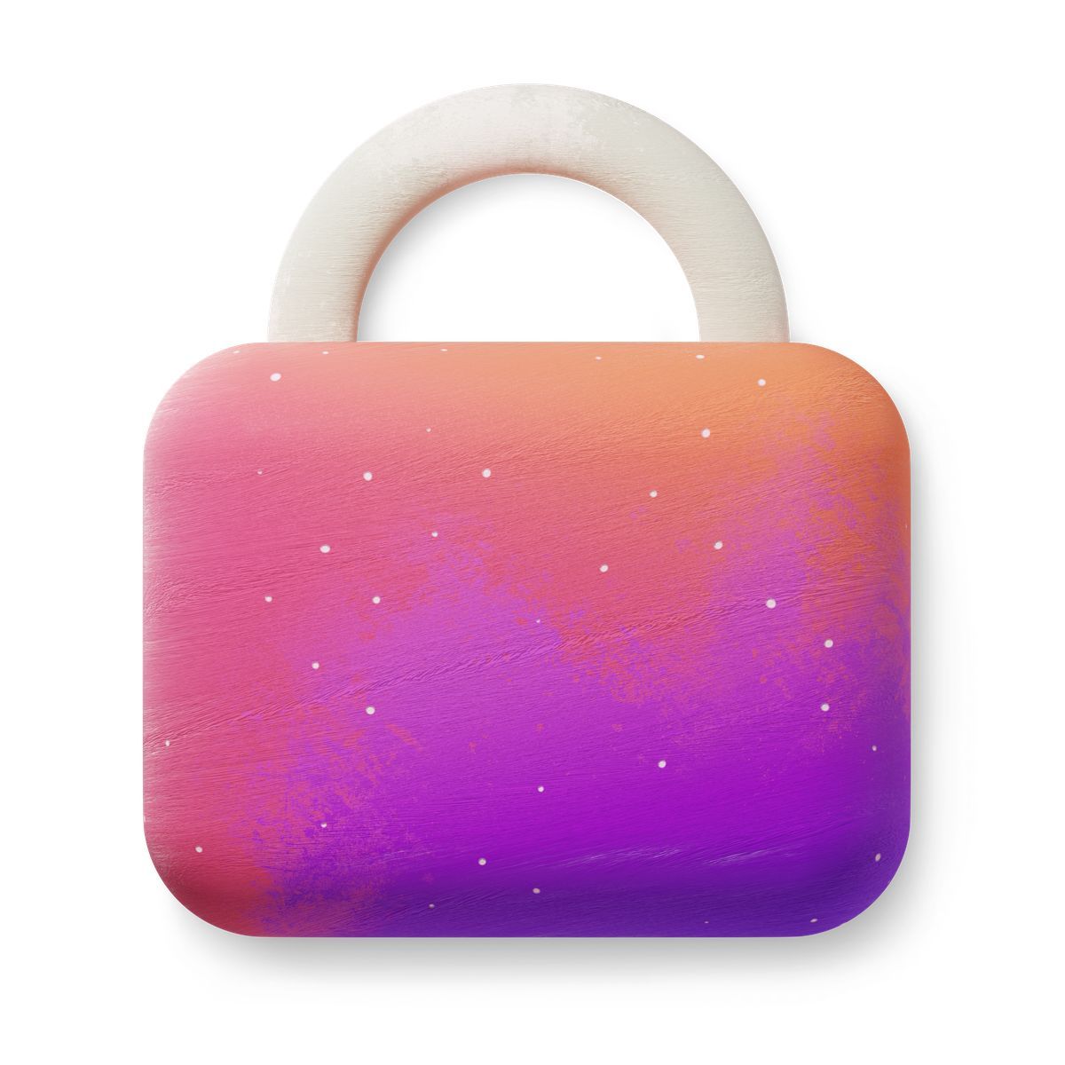 3d fluent style closed padlock icon