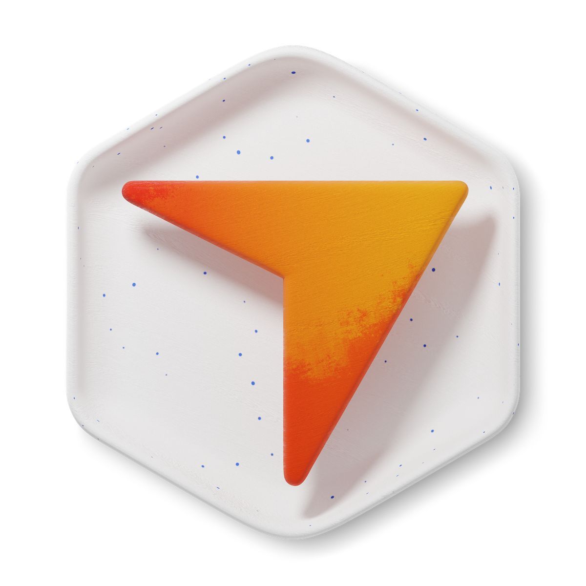 3d fluent style cursor ai icon