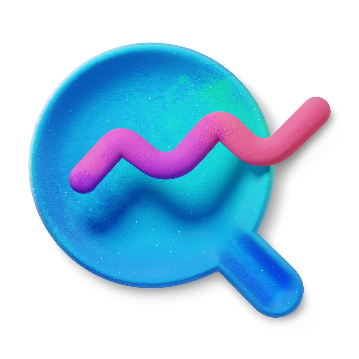 3d fluent style financial analysis icon