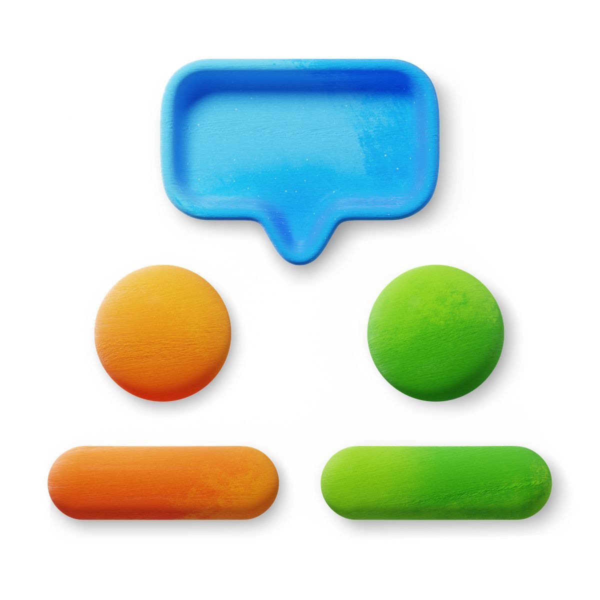 3d fluent style group task icon